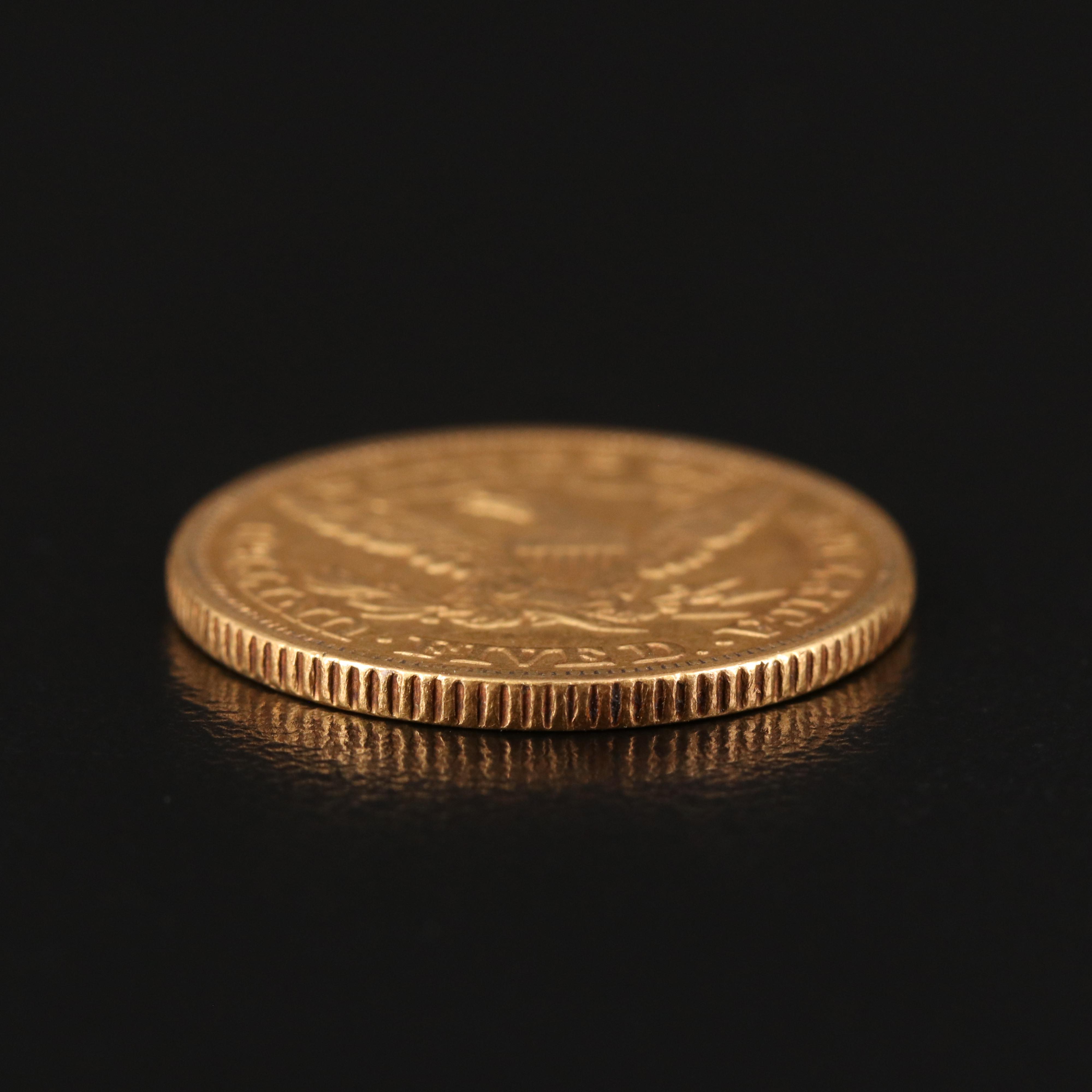 1880 Liberty Head $5 Gold Coin