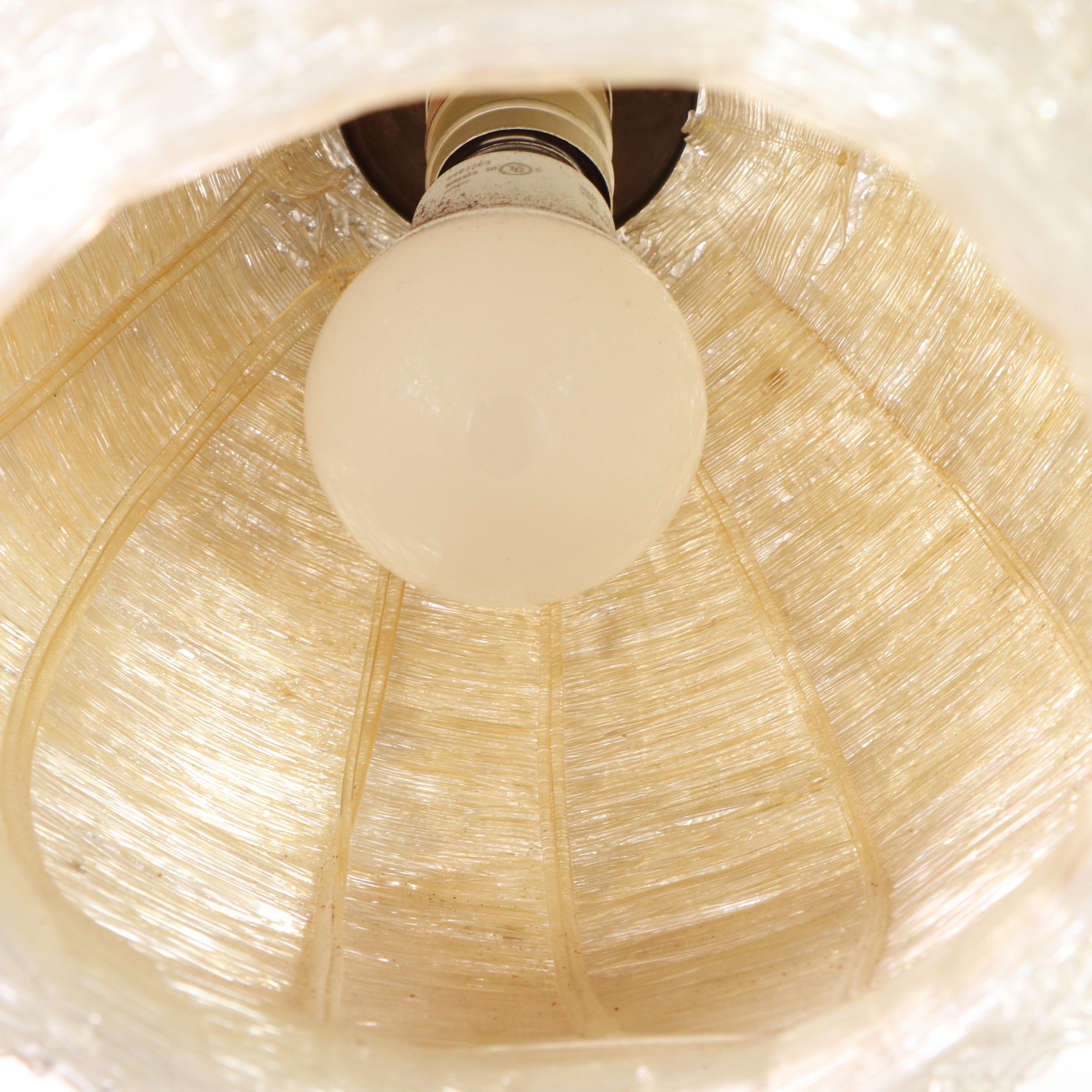 Mid Century Modern Walnut Floor Lamp with Integrated Side Table