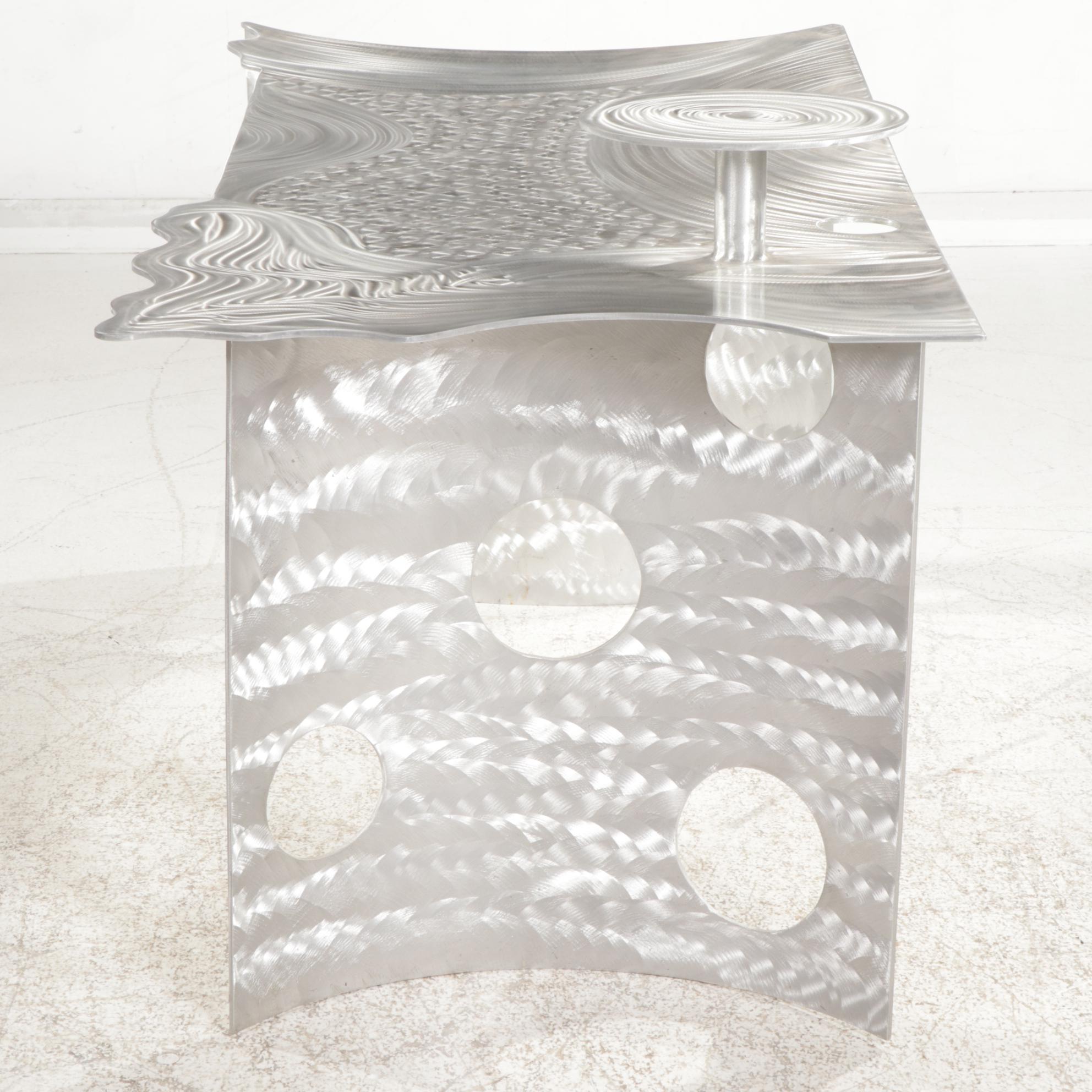 Mac Worthington Postmodern Machine-Brushed Aluminum Desk