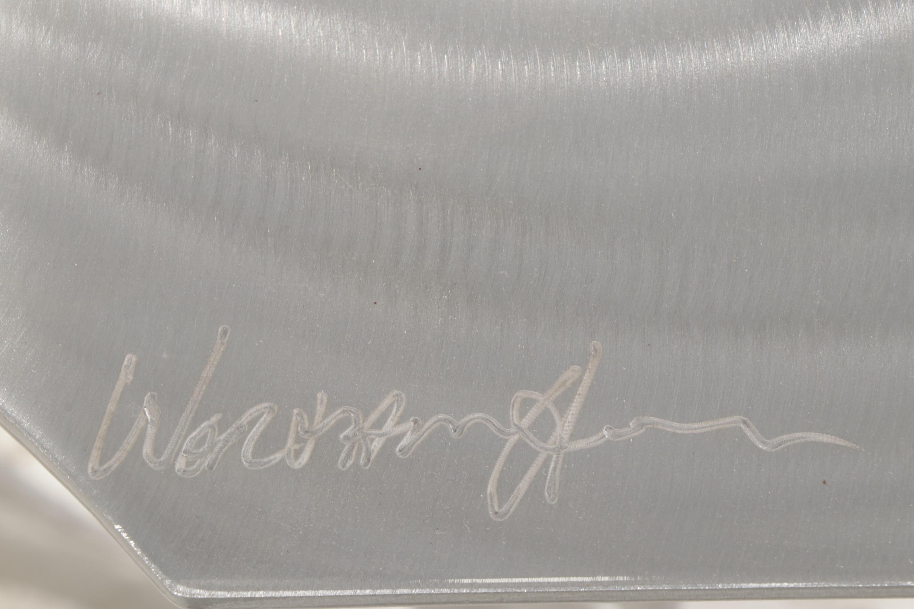 Mac Worthington Postmodern Machine-Brushed Aluminum Desk