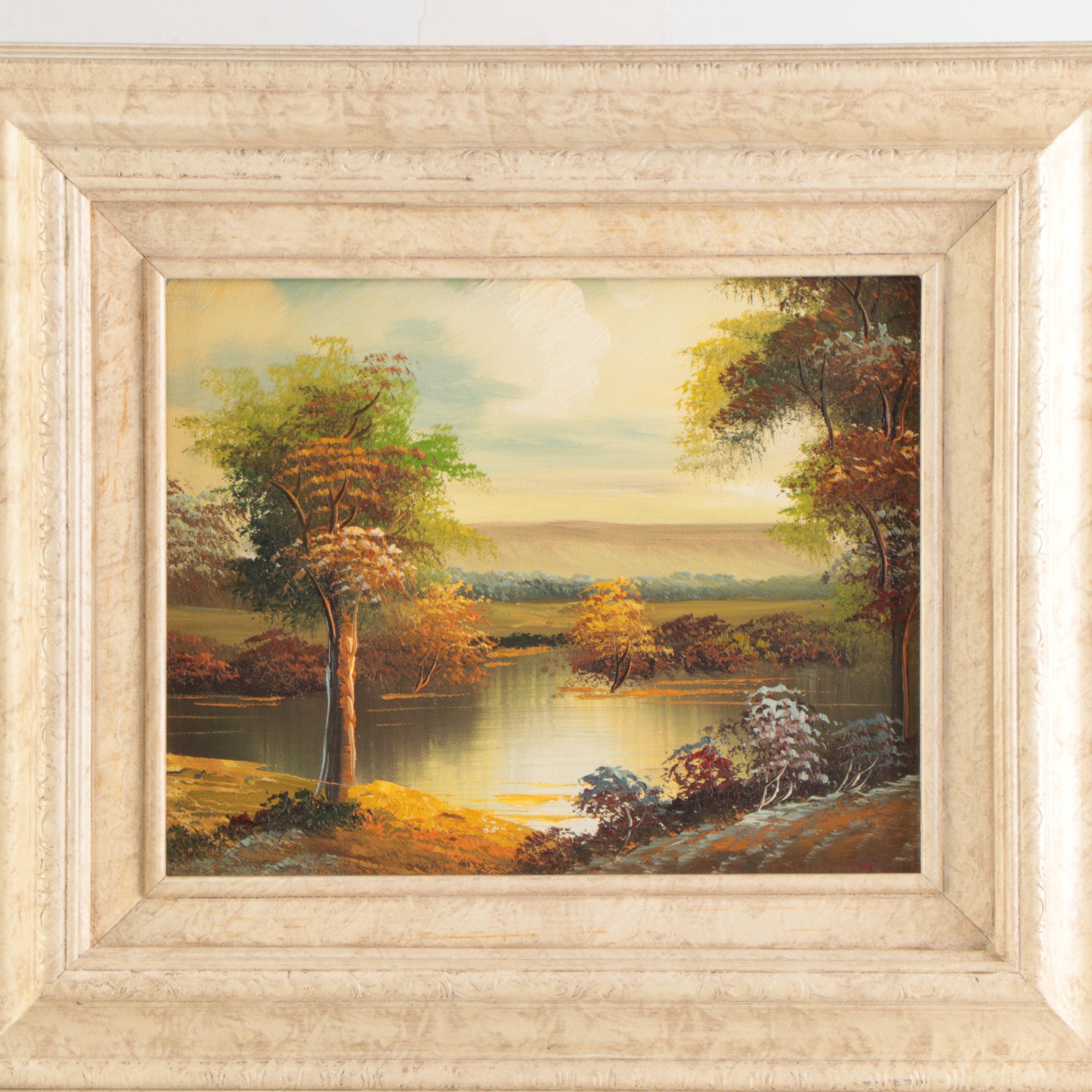 Lake Landscape Oil Paintings