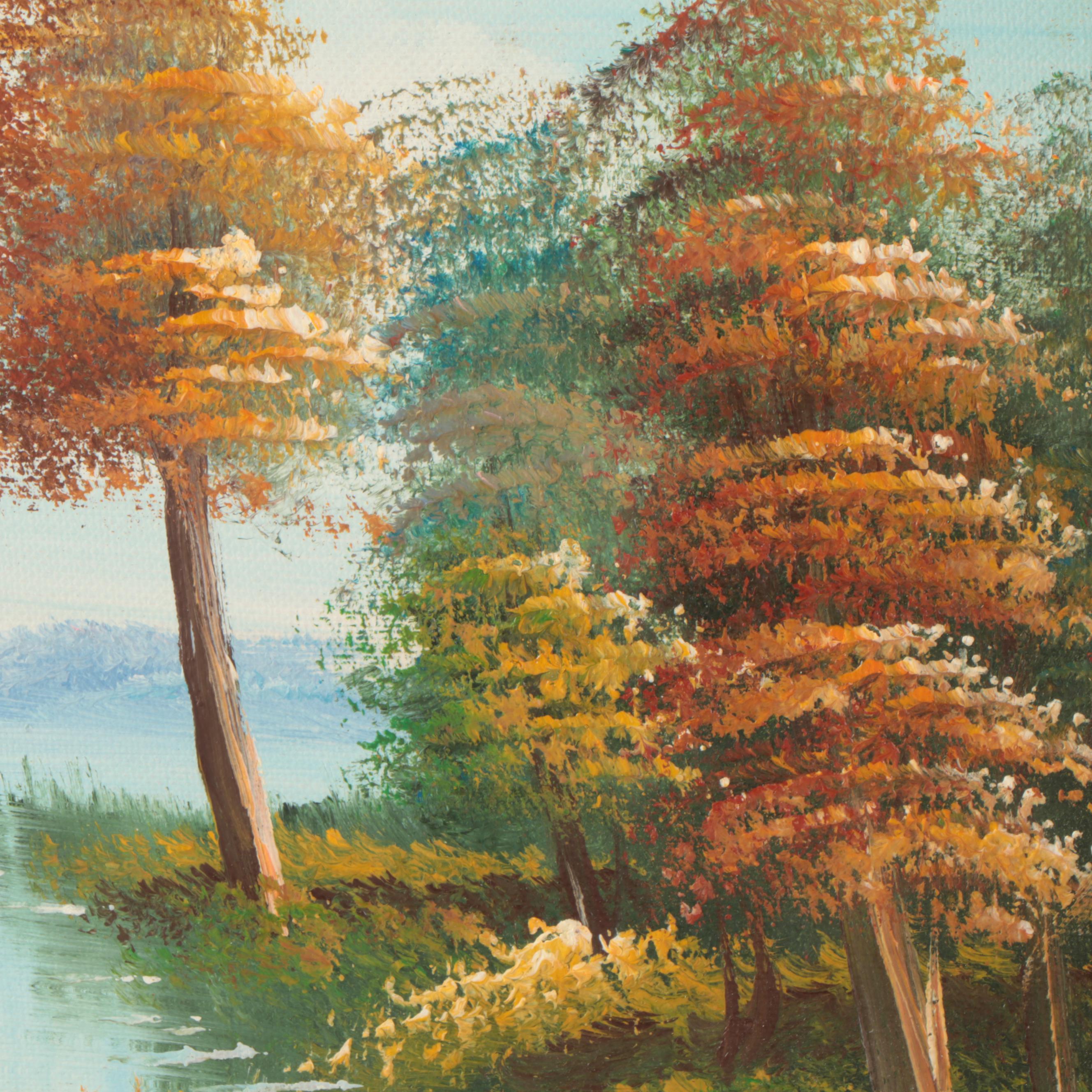 Lake Landscape Oil Paintings