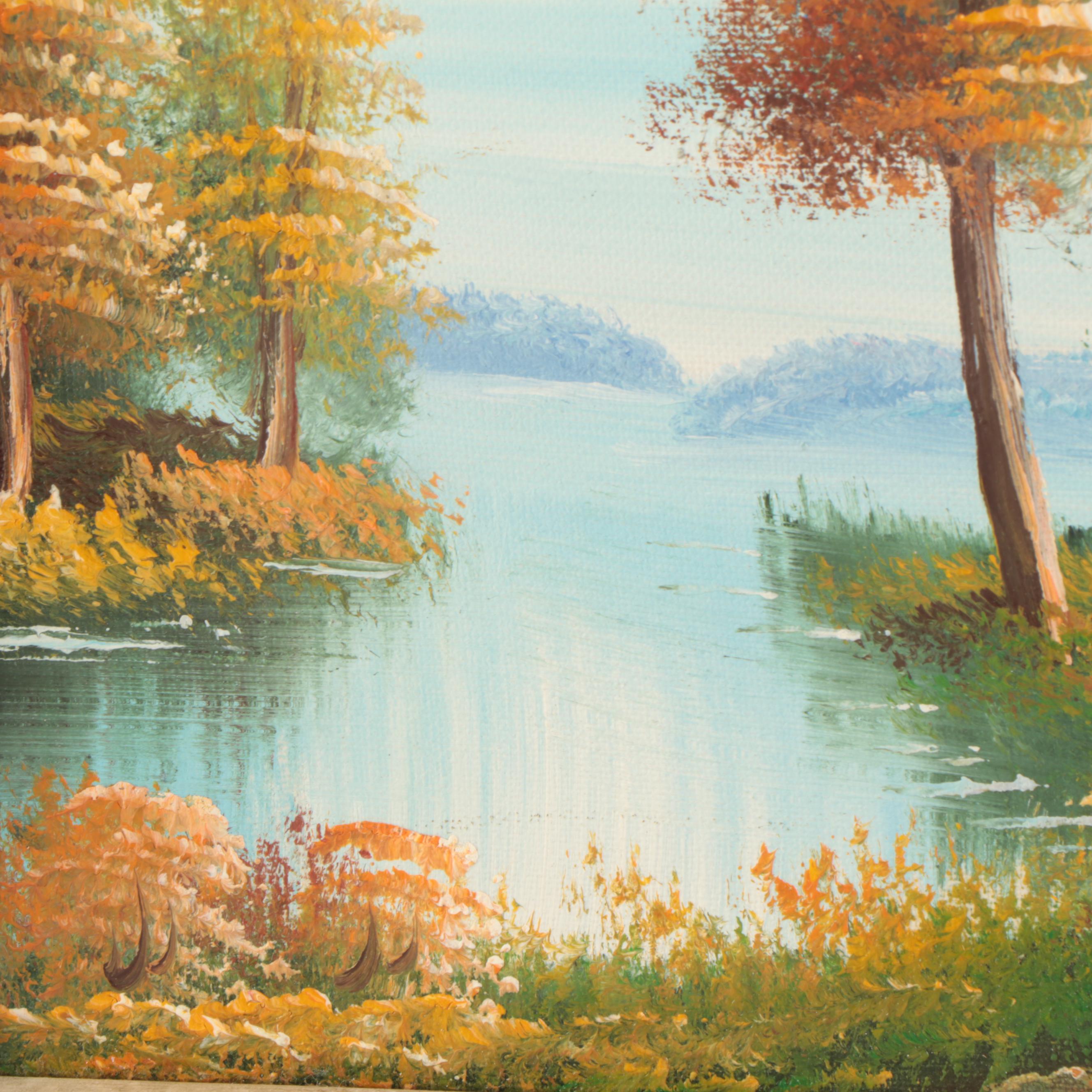 Lake Landscape Oil Paintings