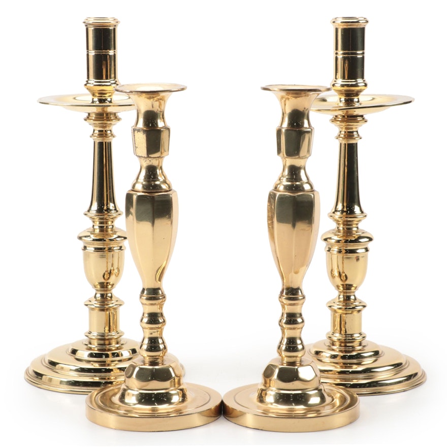 Virginia Metalcrafters Williamsburg  Restoration and English Brass Candlesticks