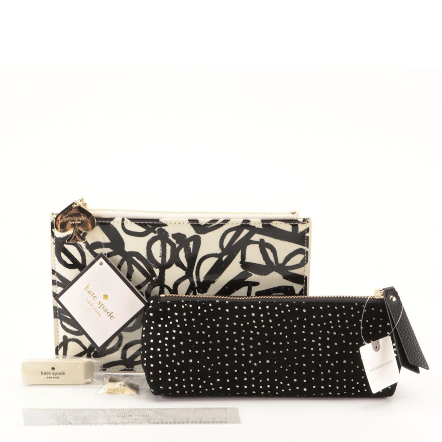 Kate Spade and Anthropologie Pencil Cases