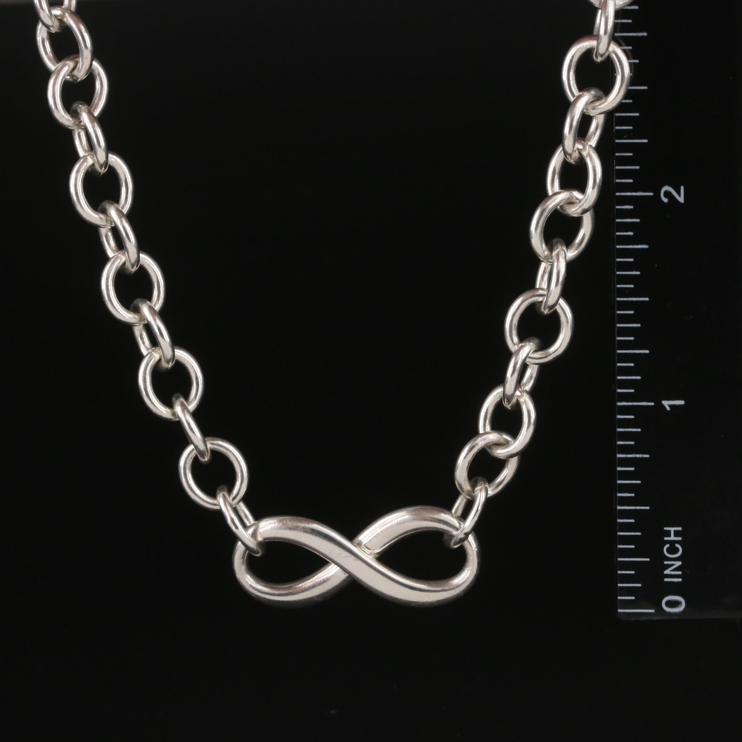 Tiffany & Co. Sterling Infinity Necklace