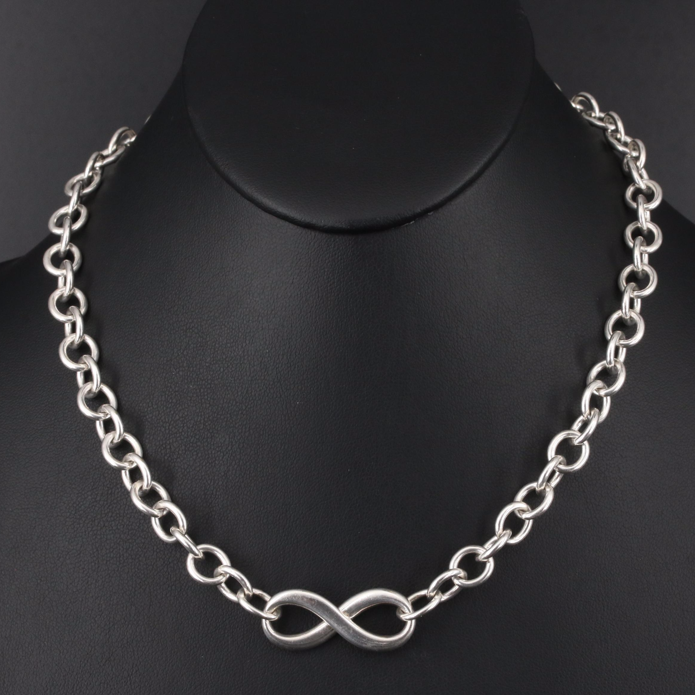Tiffany & Co. Sterling Infinity Necklace