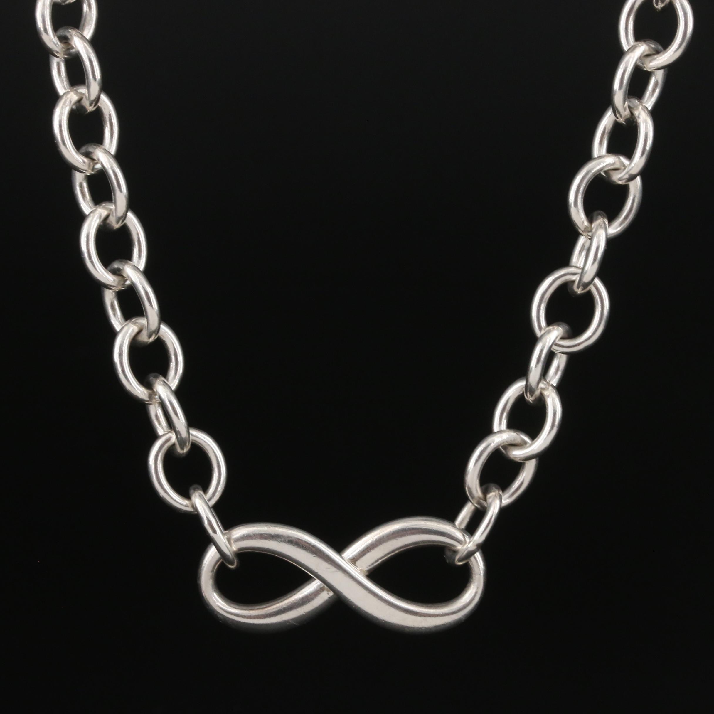 Tiffany & Co. Sterling Infinity Necklace