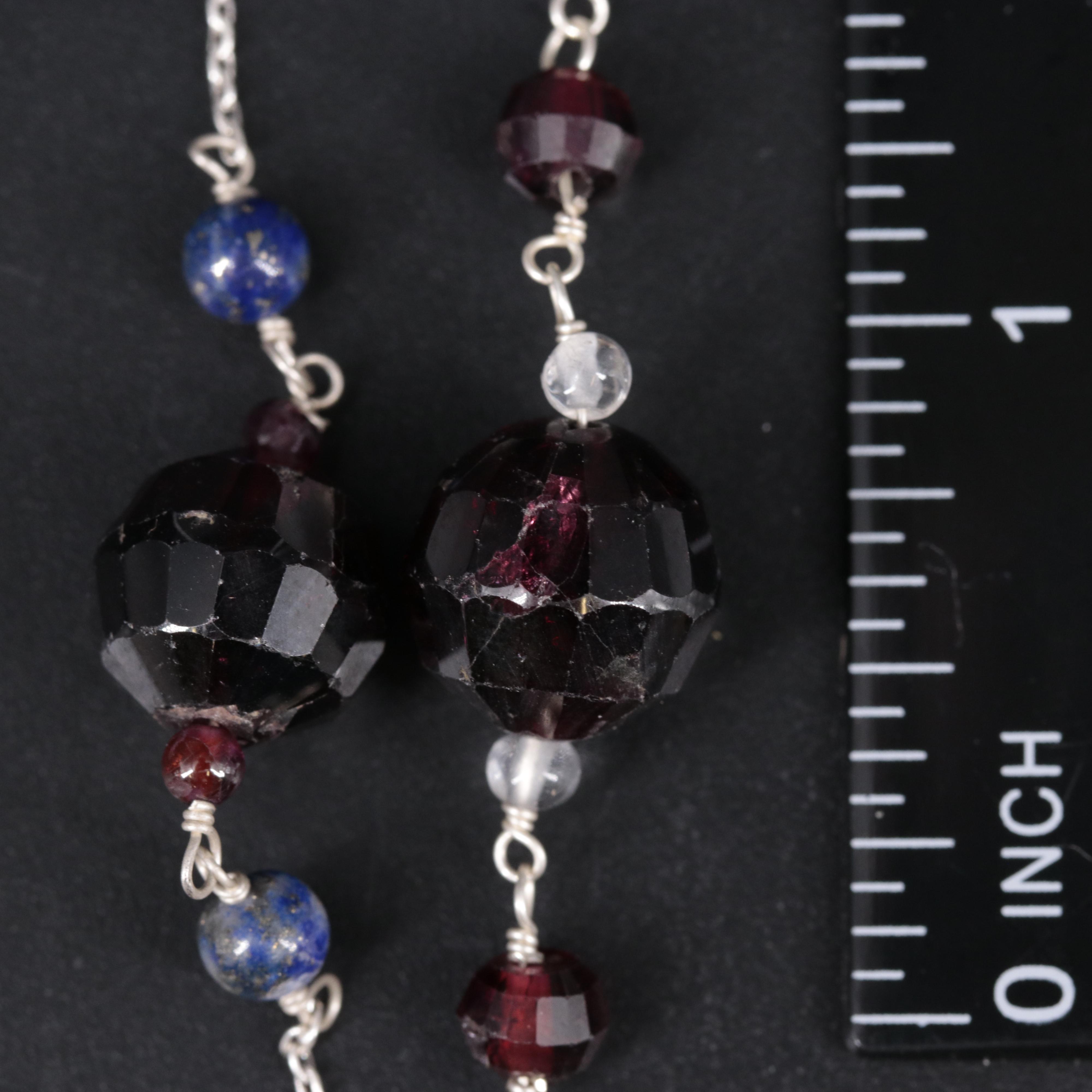 Sterling Silver Gemstone Bracelet Duo