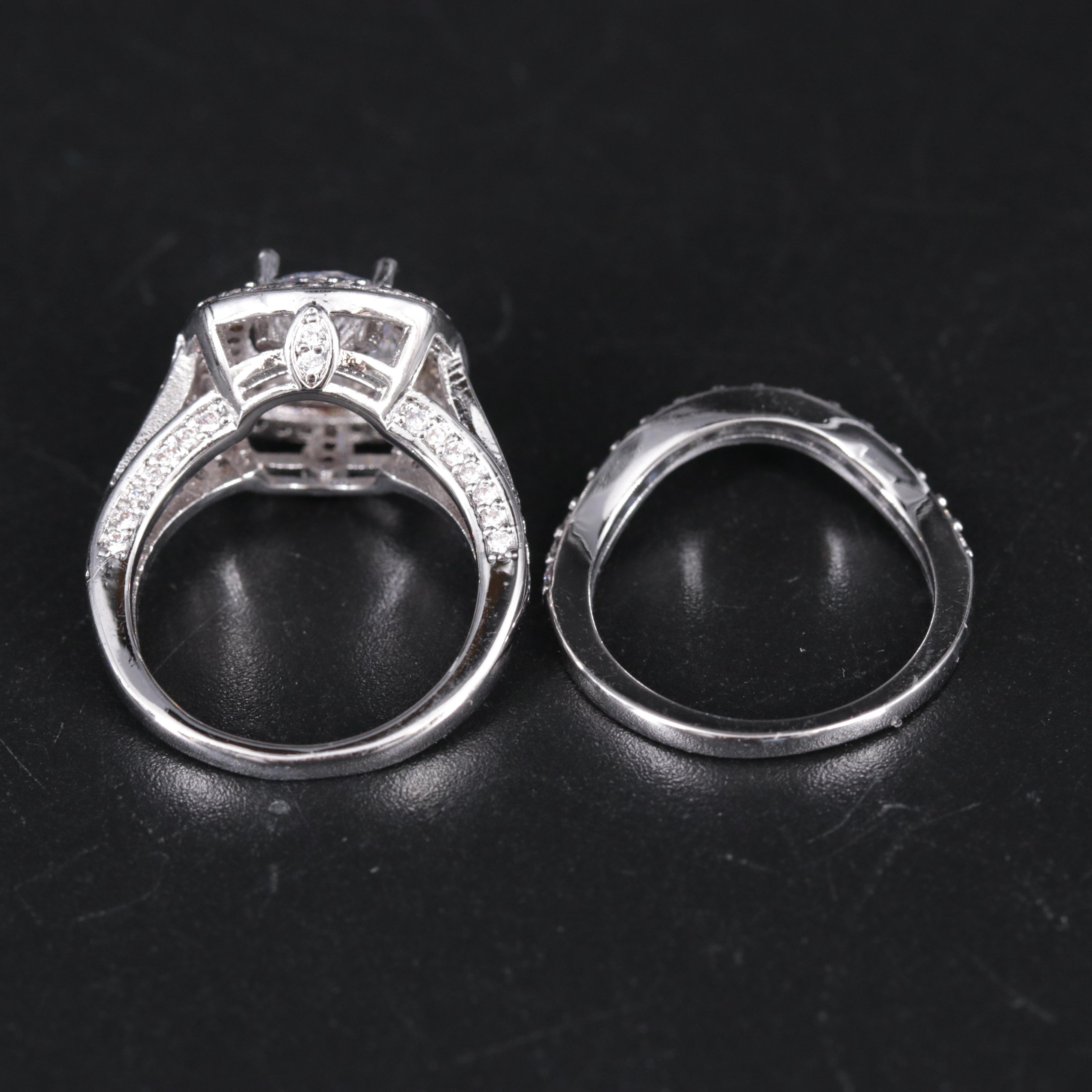Cubic Zirconia Ring Set