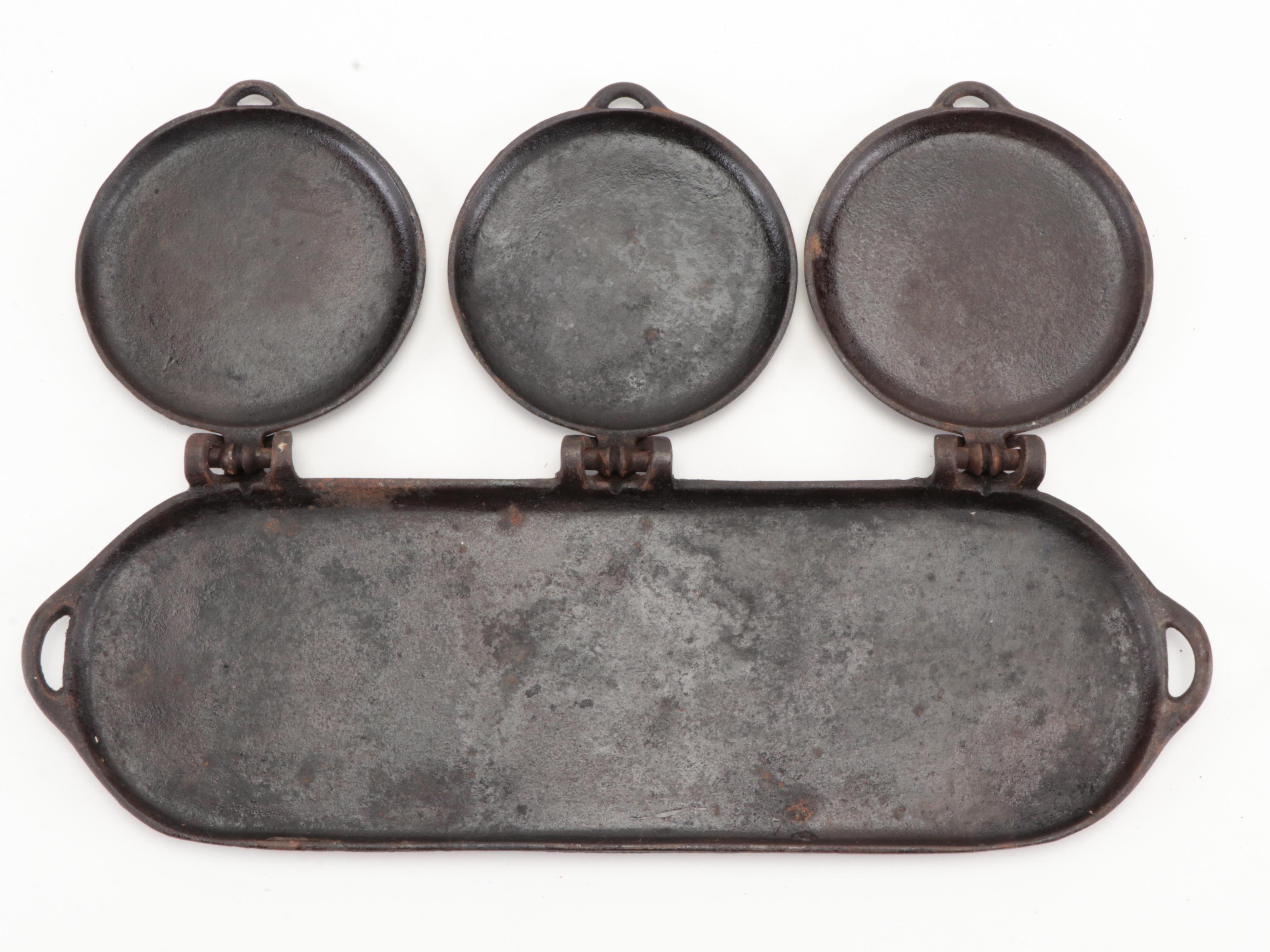 Wagner Bacon and Egg Breakfast Skillet with Other Cast Iron Cookware