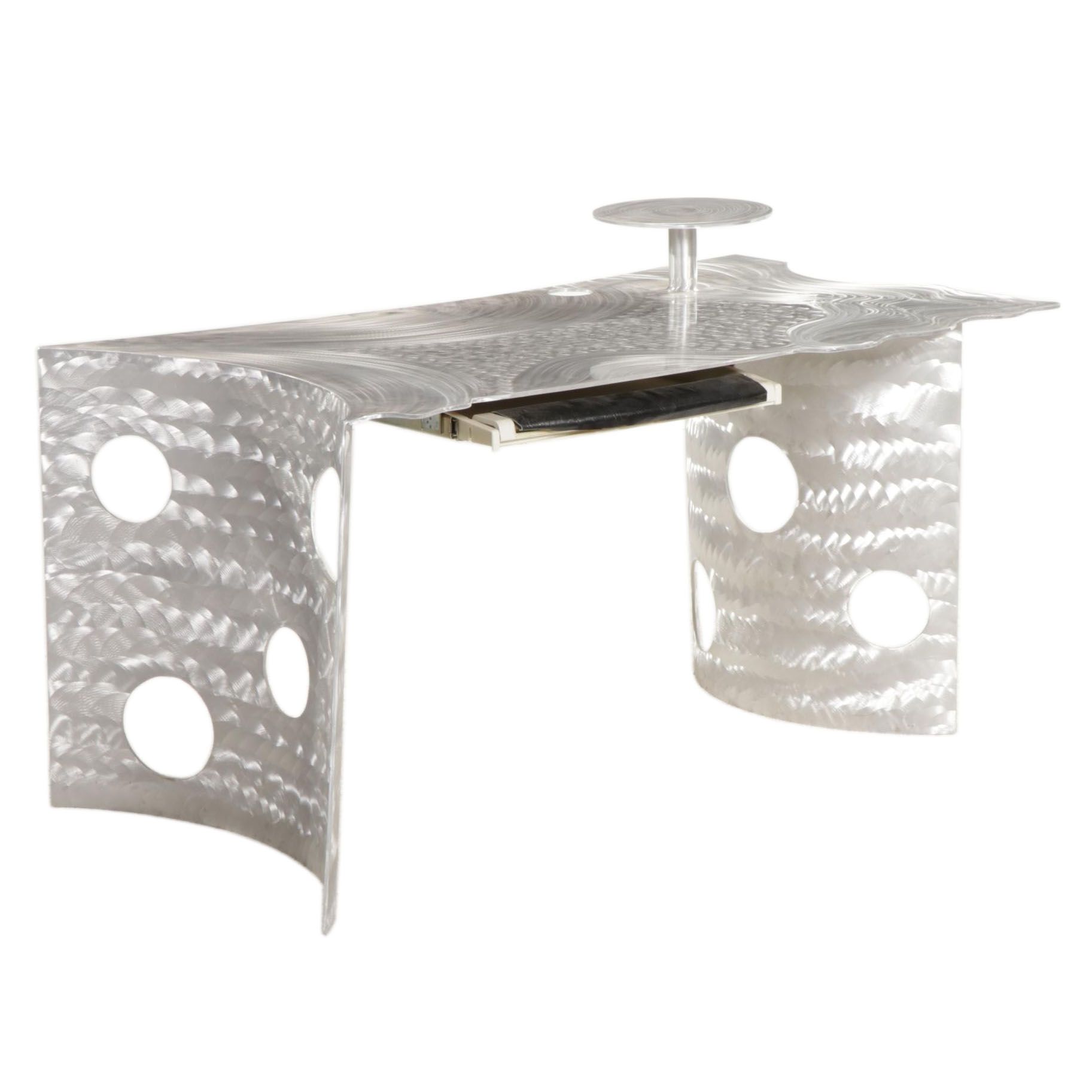 Mac Worthington Postmodern Machine-Brushed Aluminum Desk
