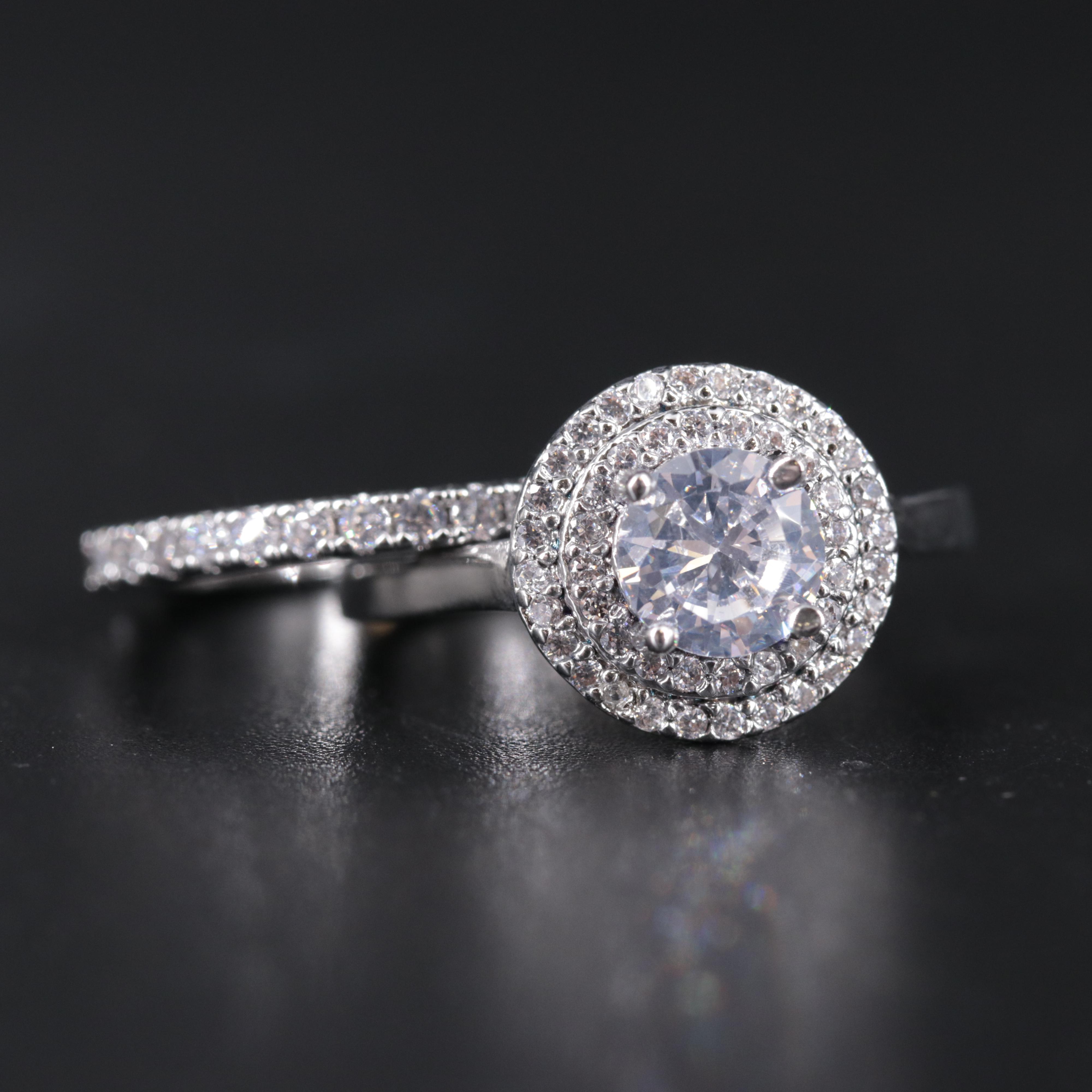 Cubic Zirconia Ring Set