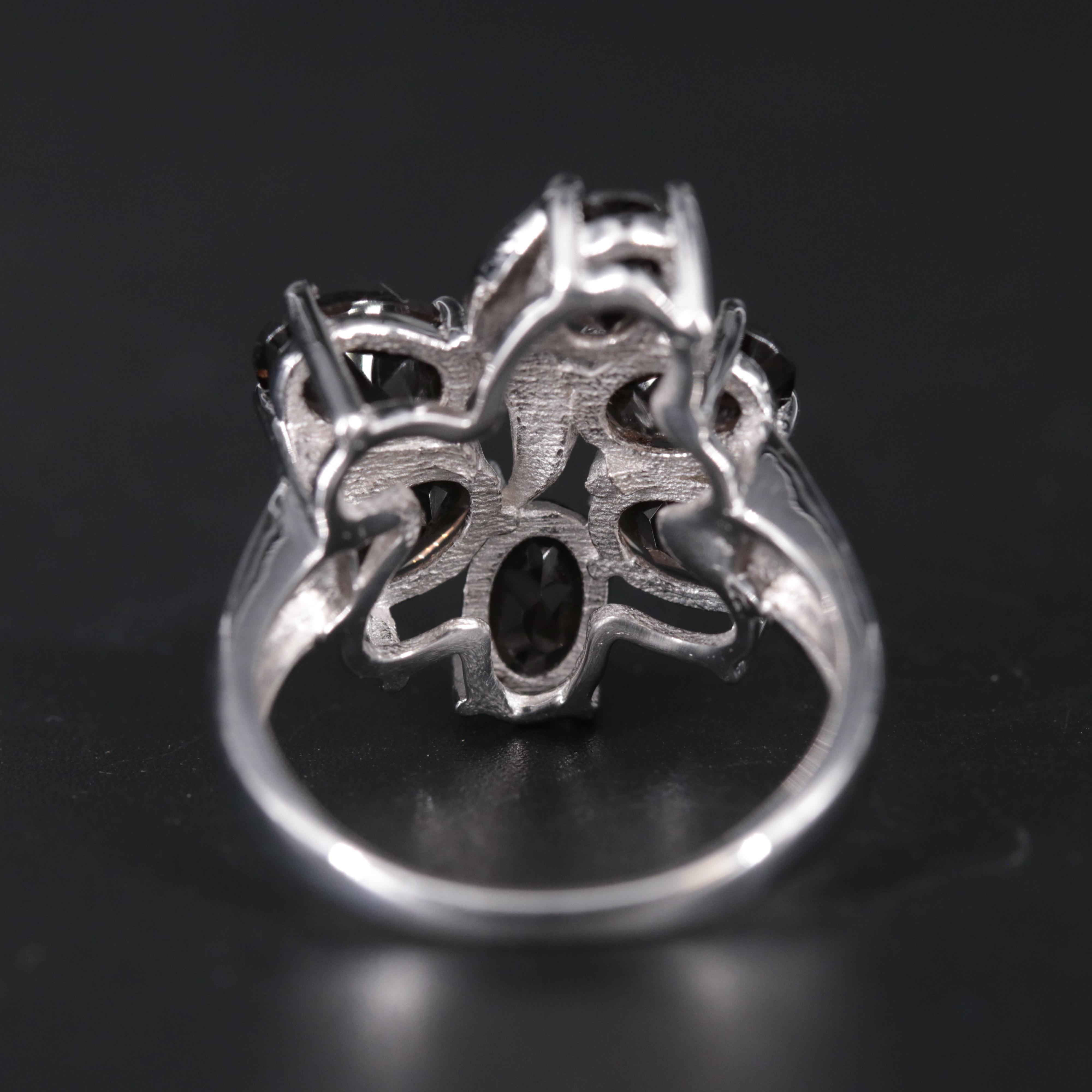 Sterling Silver Ring Including Gemstones