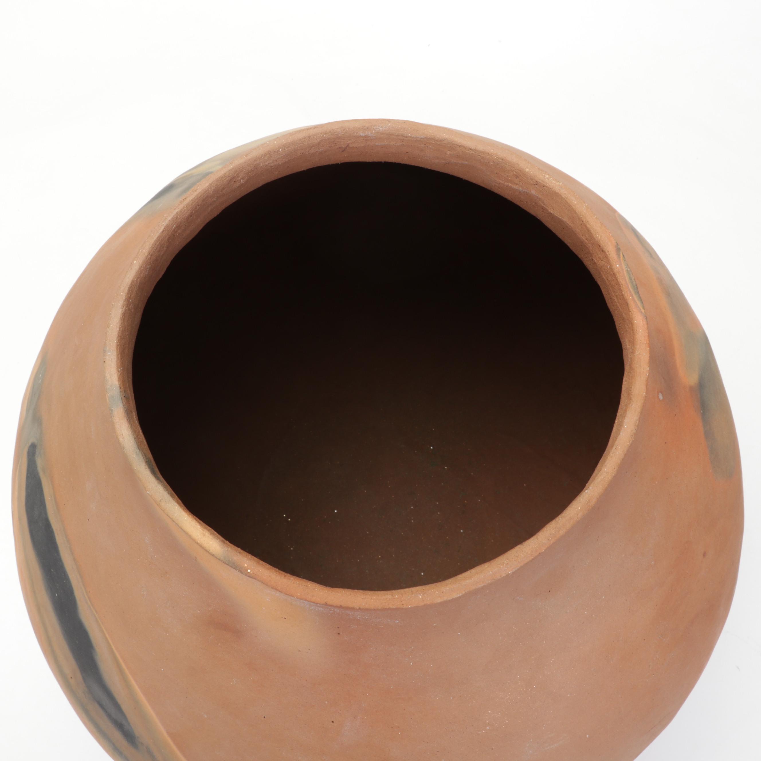 Celia Flores Kumeyaay Clay Art Pottery Vessel, 2000s