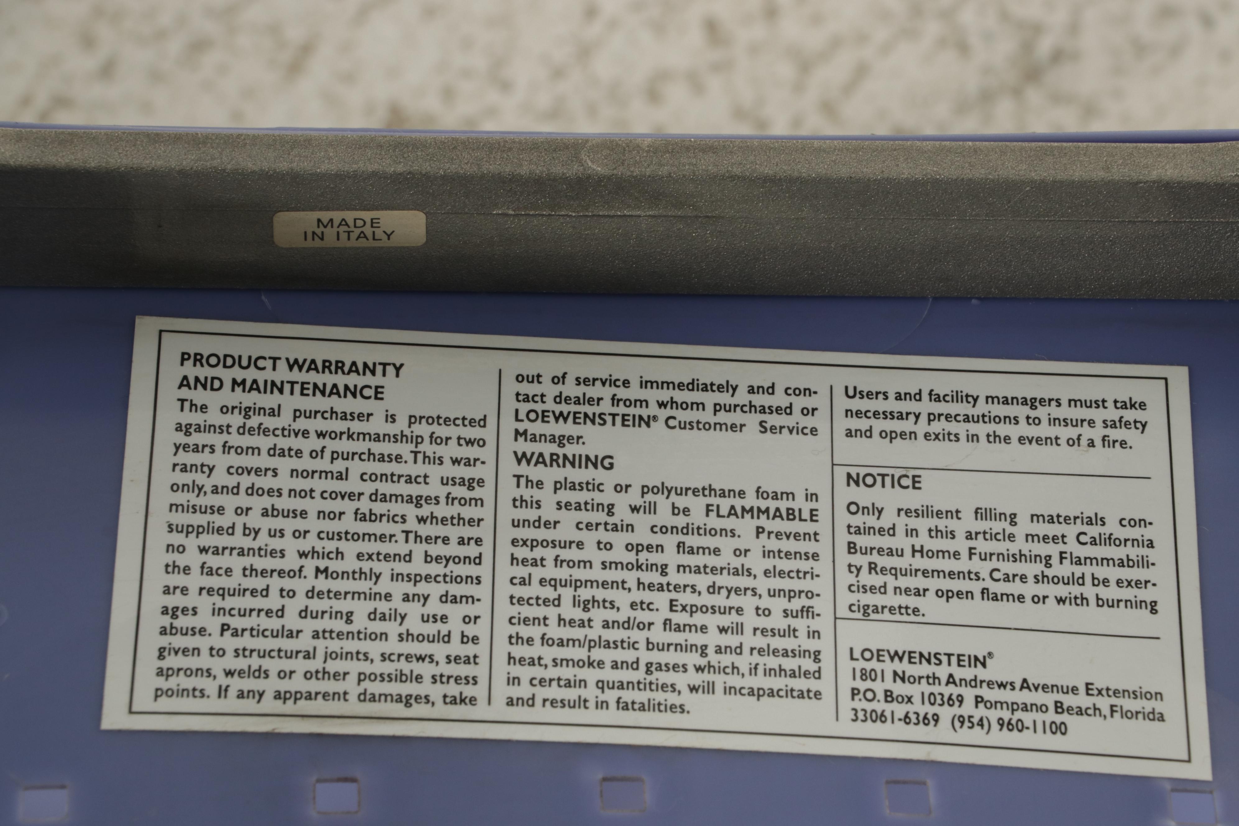 Four Carlo Bartoli for Segis Breeze Stacking Metal Frame Armchairs, 21st Century