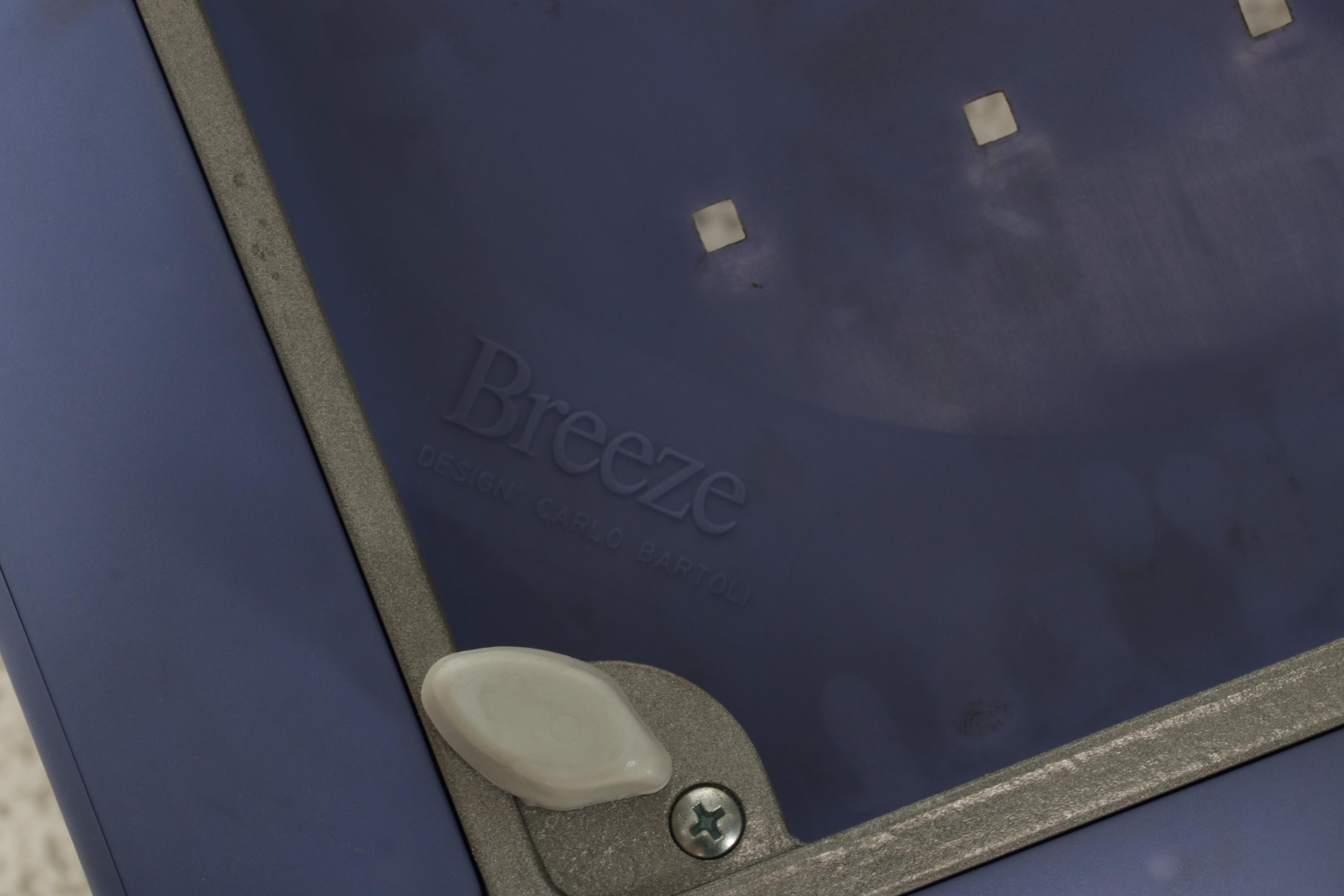 Four Carlo Bartoli for Segis "Breeze" Stacking Metal Frame Armchairs