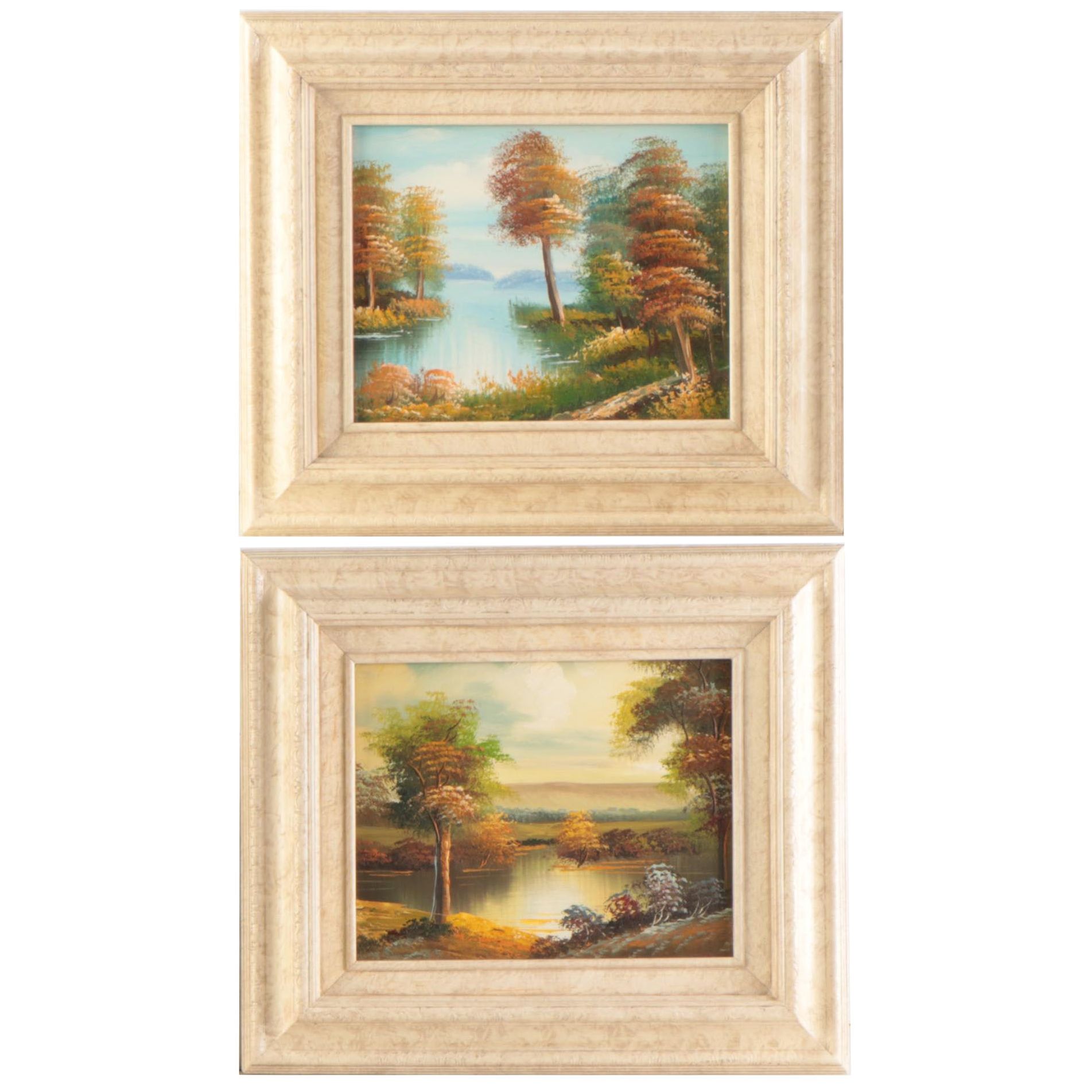 Lake Landscape Oil Paintings