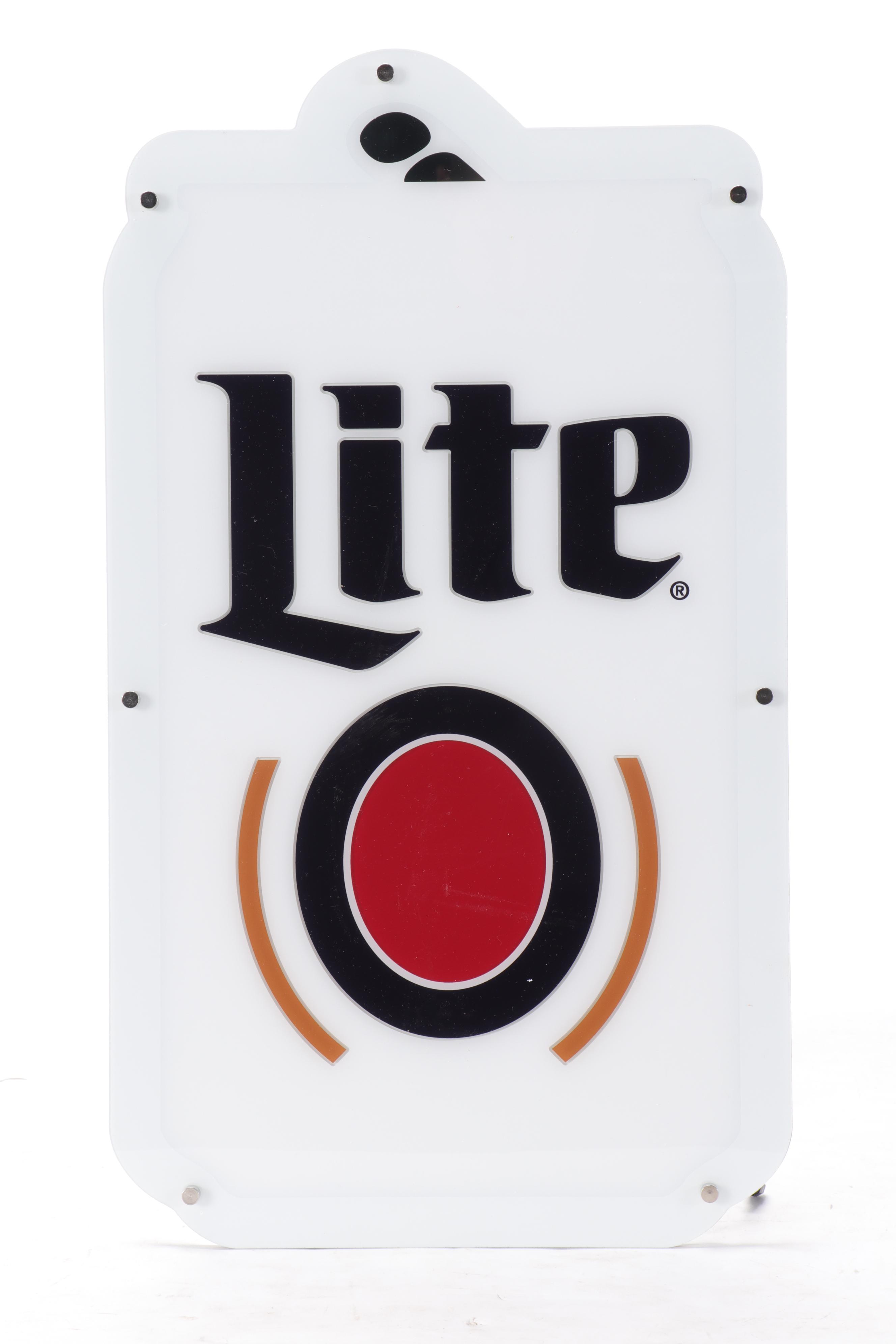 Miller Lite Illuminated Beer Signs