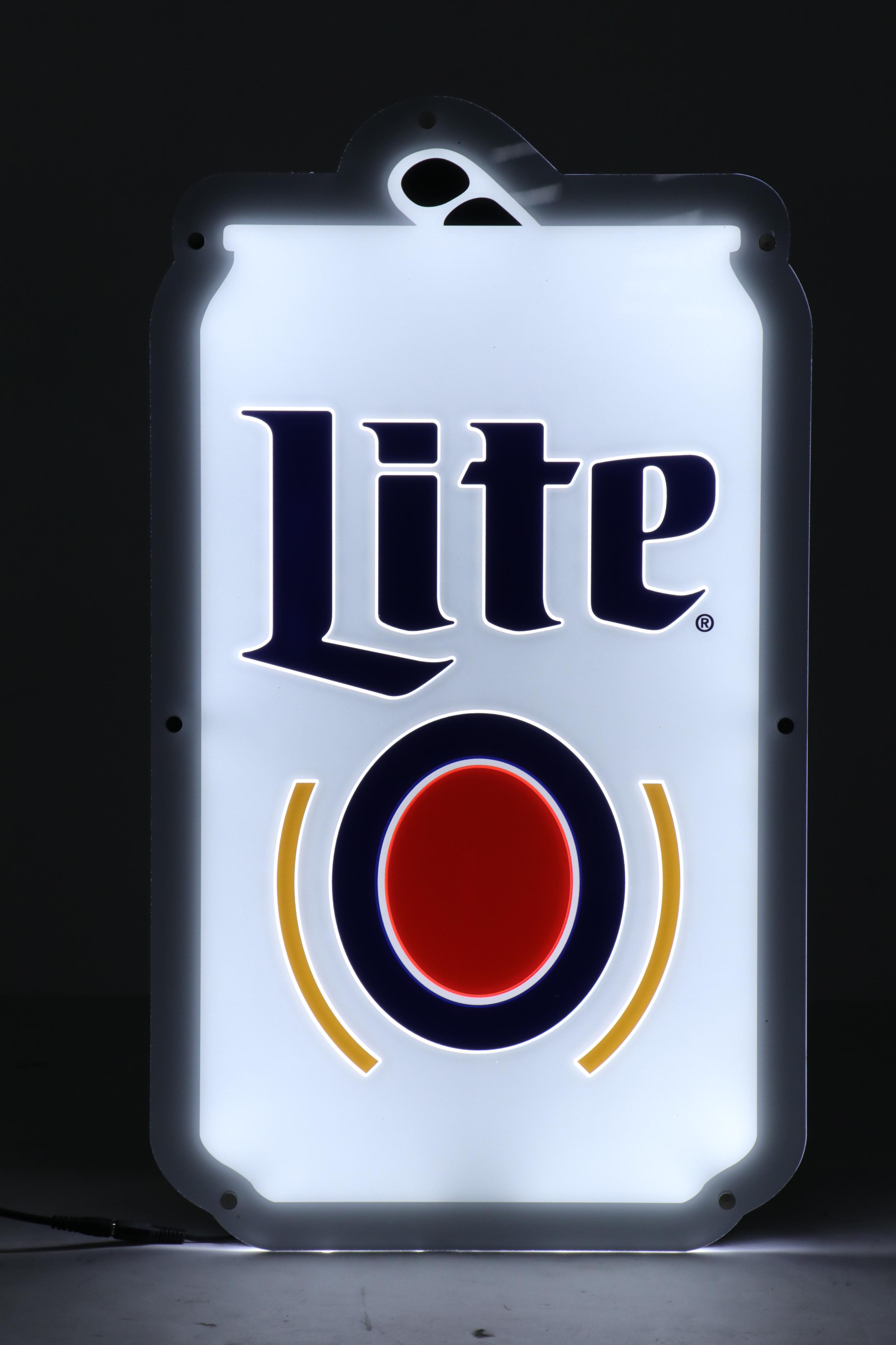 Miller Lite Illuminated Beer Signs