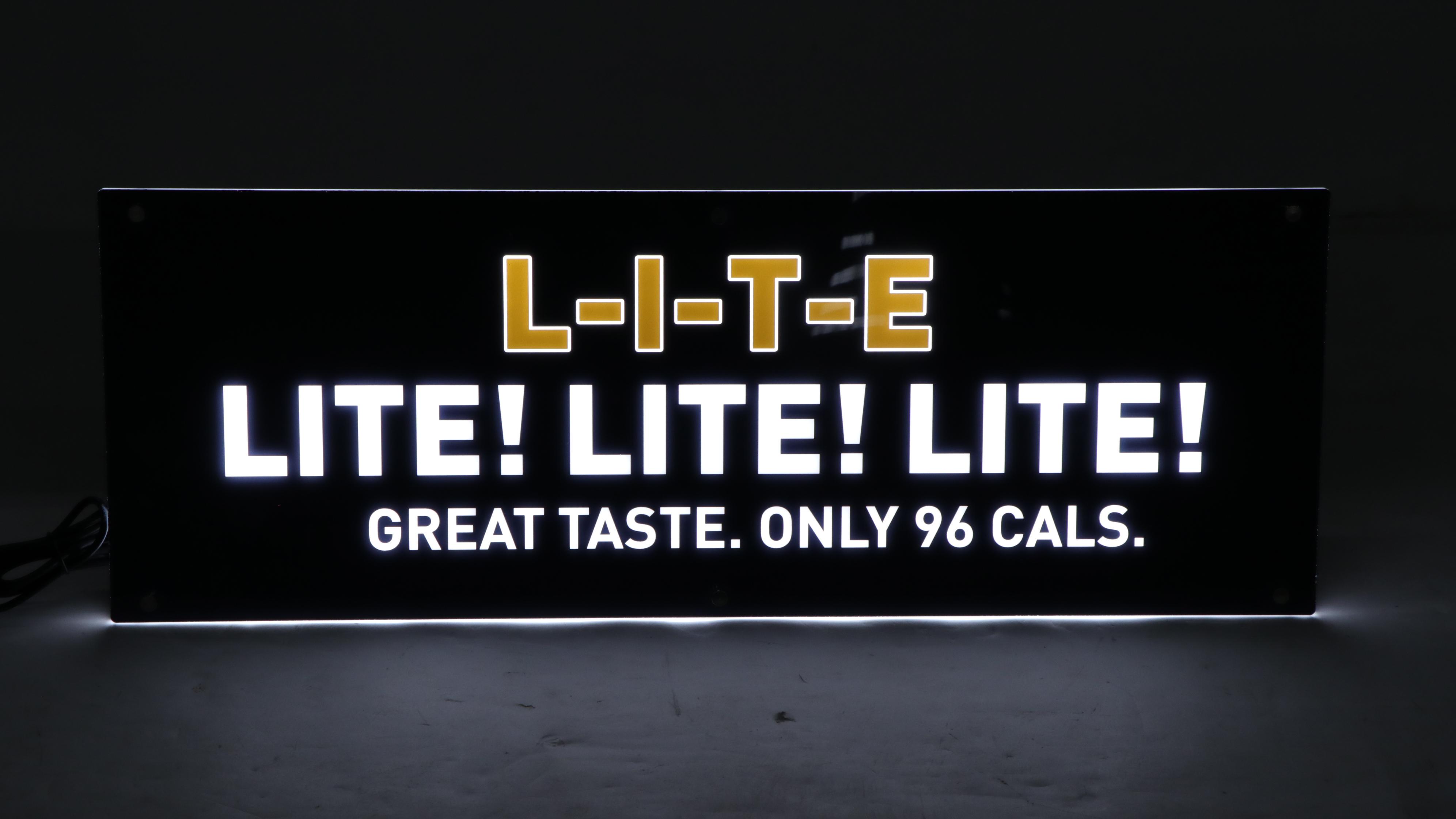 Miller Lite Illuminated Beer Signs