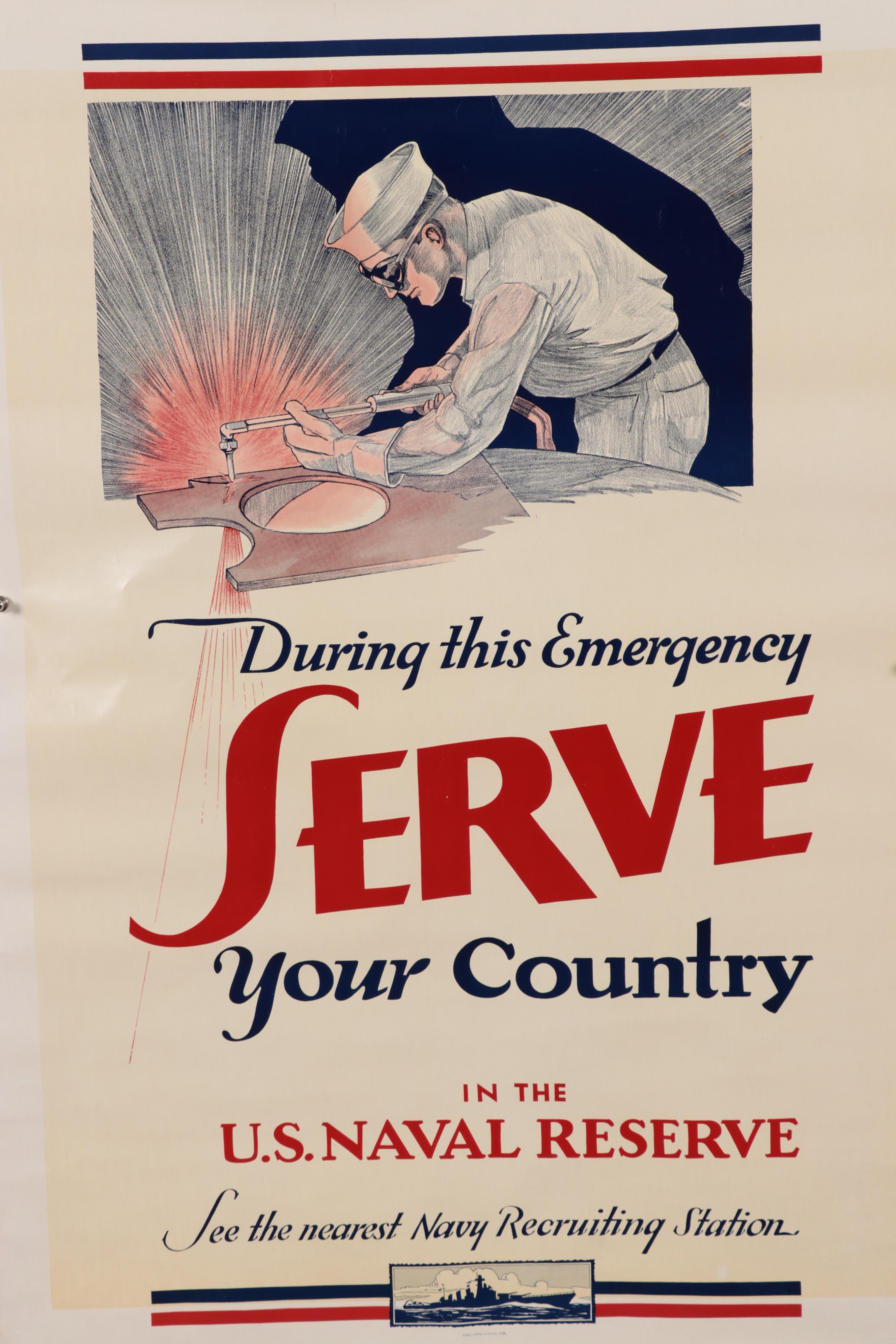 U.S. Navy Recruitment Posters, Mid-20th Century