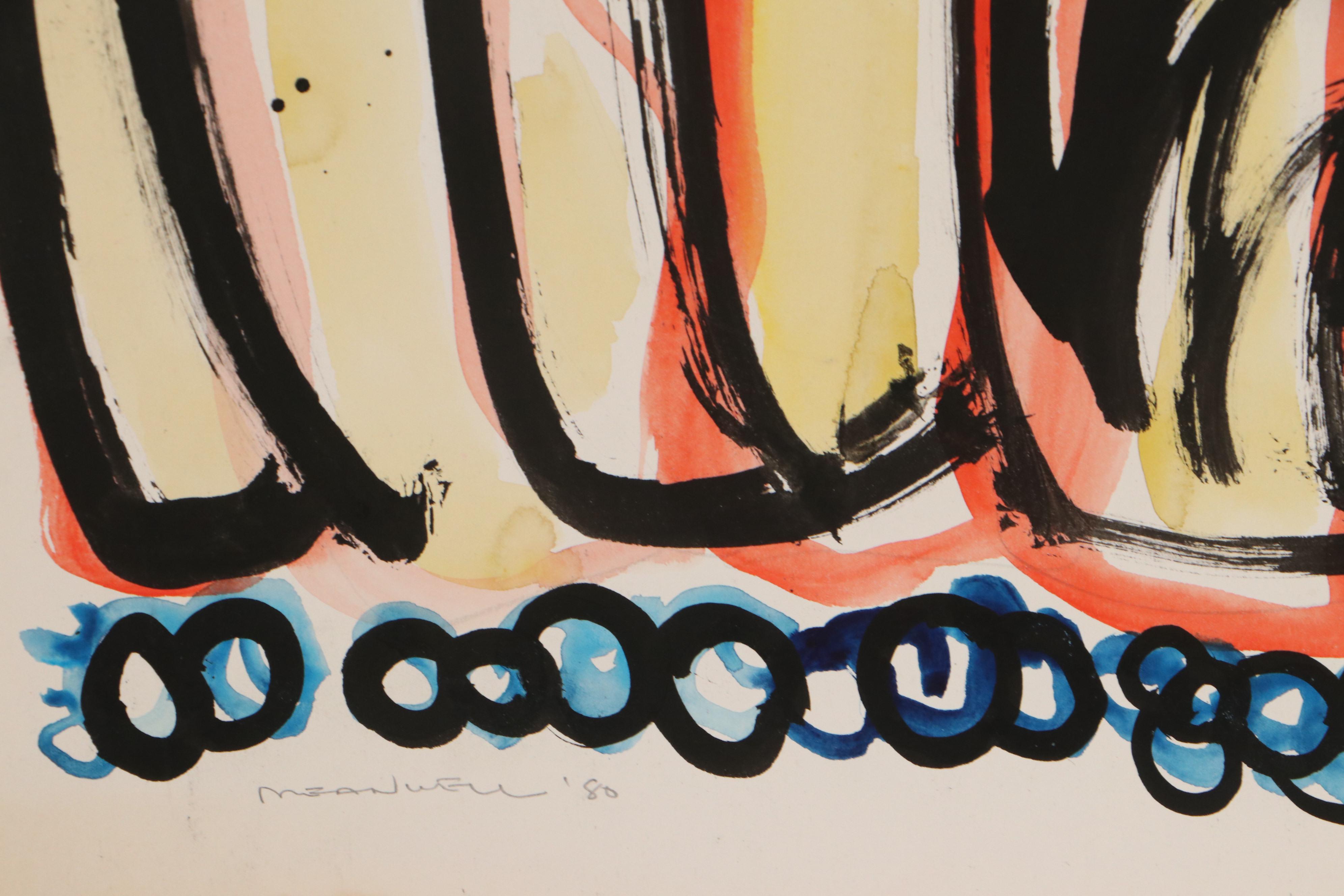 Jack Meanwell Abstract Watercolor Painting