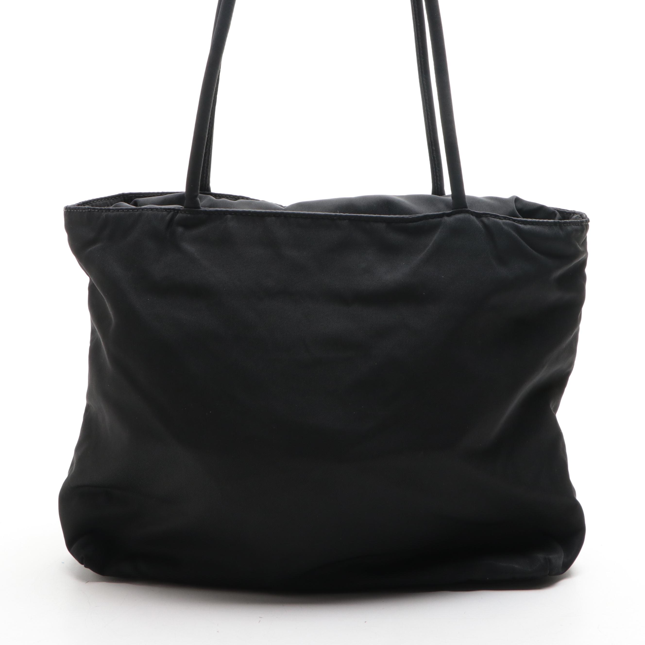 Prada Shoulder Bag in Black Nylon Twill