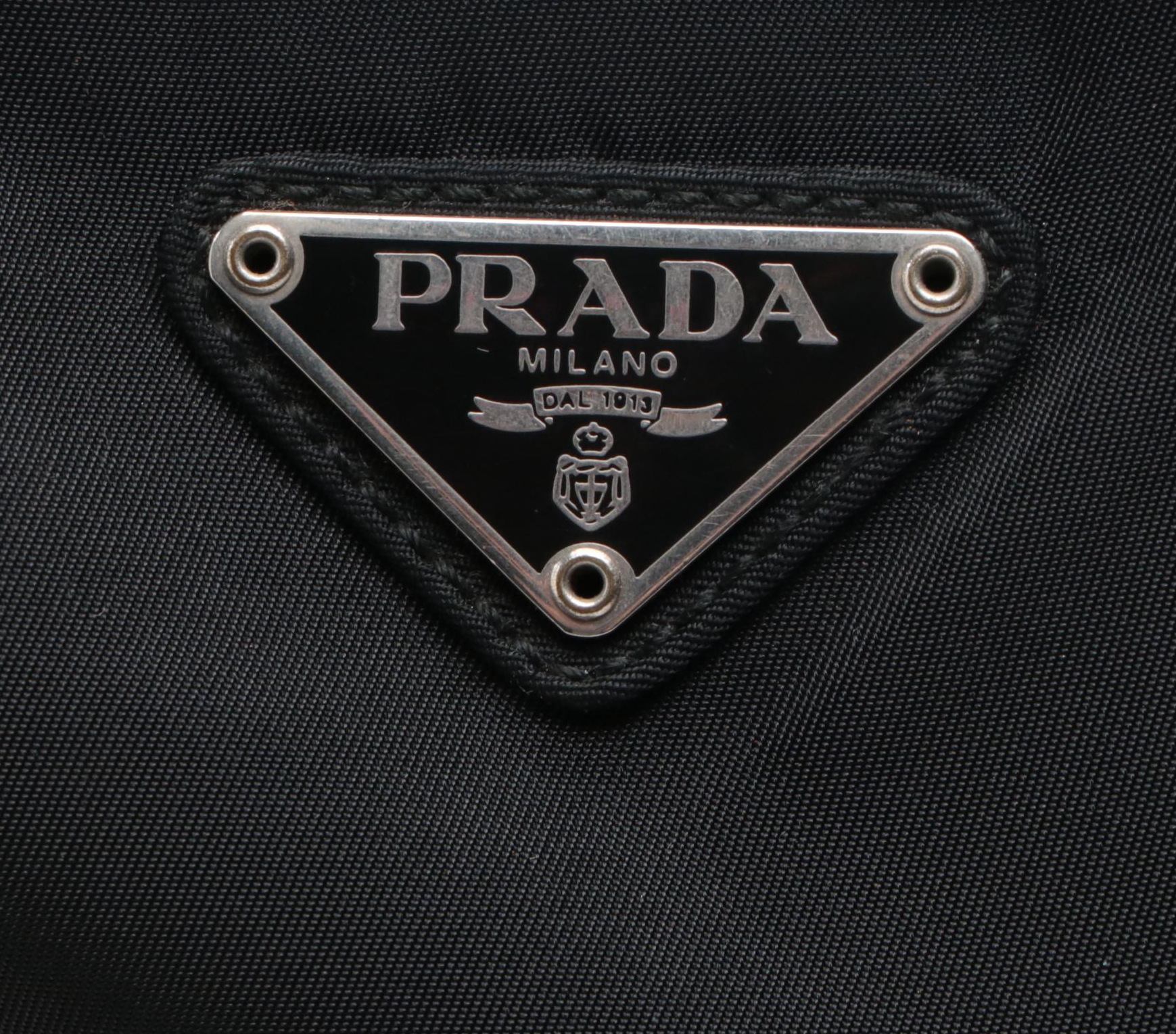Prada Shoulder Bag in Black Nylon Twill