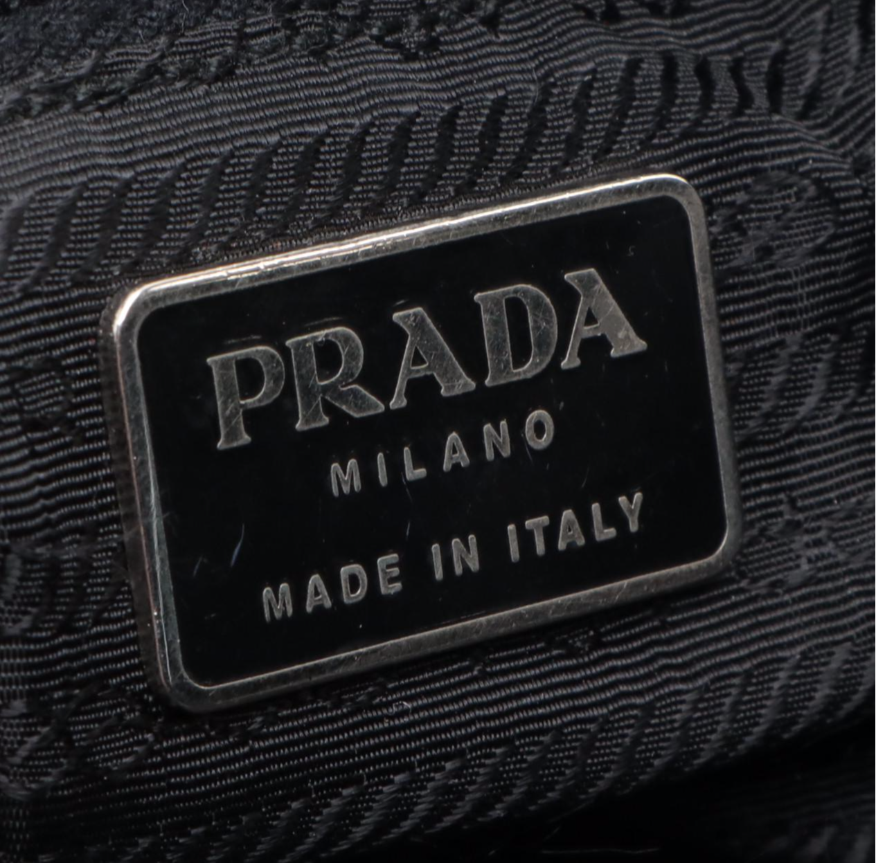Prada Shoulder Bag in Black Nylon Twill