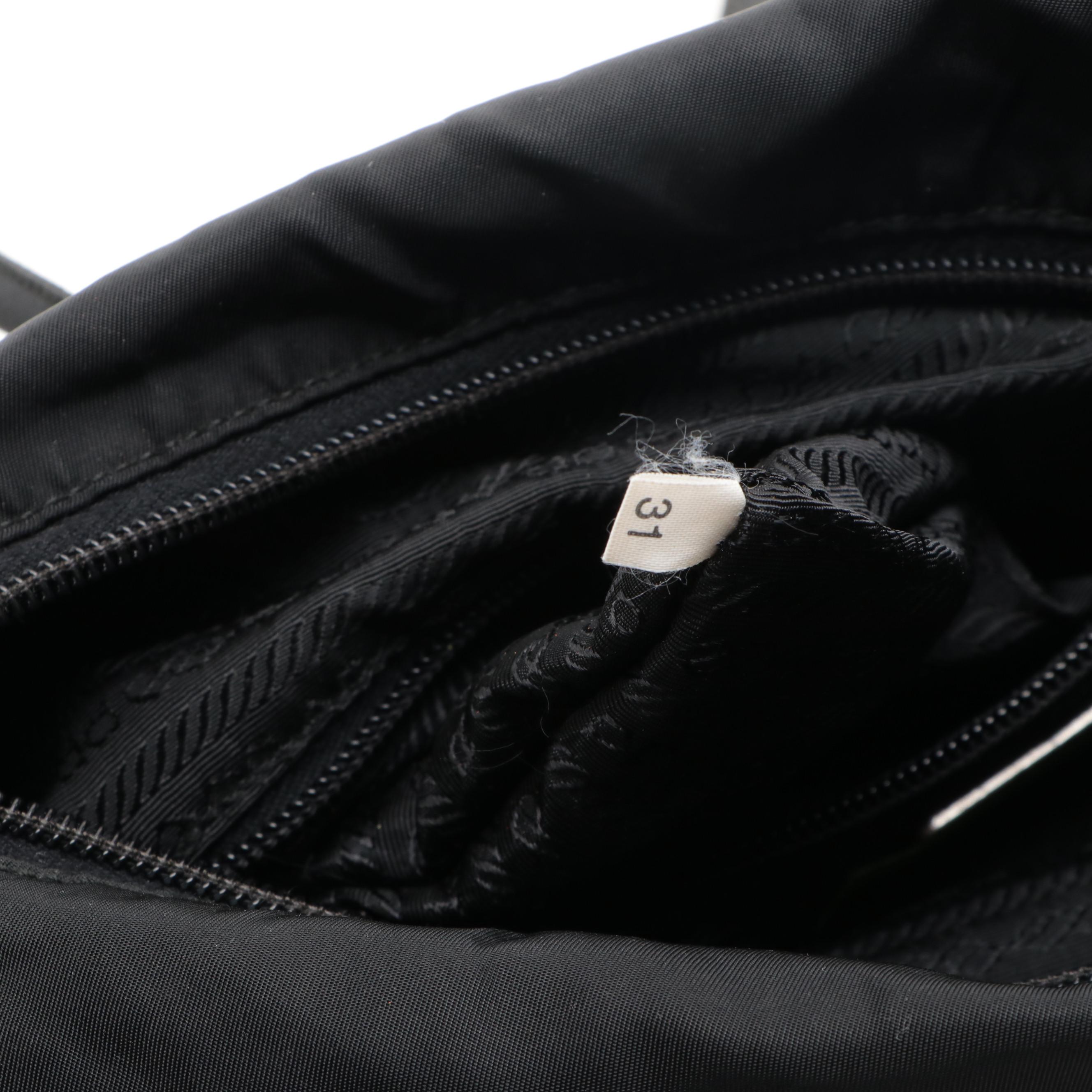 Prada Shoulder Bag in Black Nylon Twill