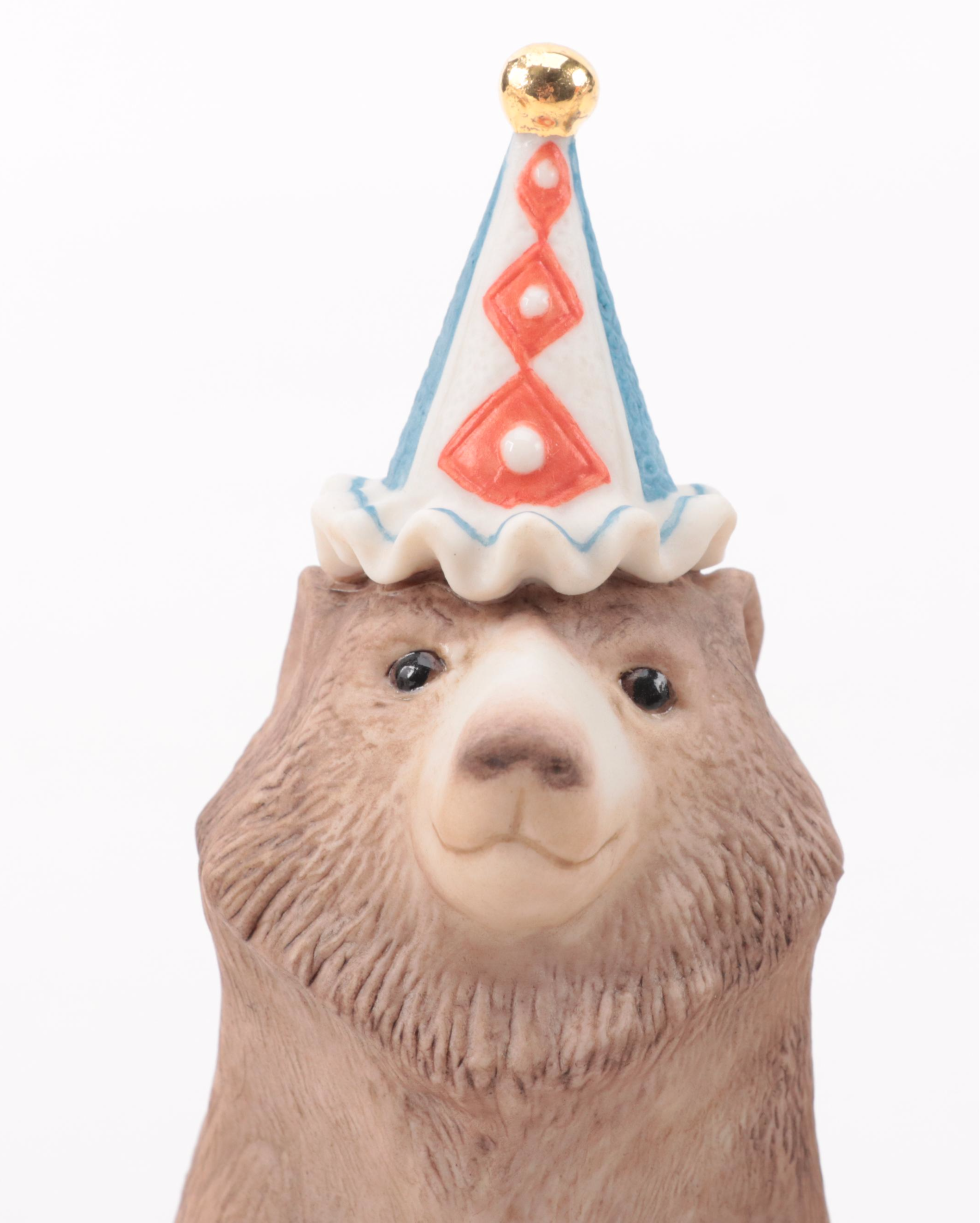 Cybis Porcelain "Barnaby, the Bicentennial Circus Bear" and Other Circus Animals