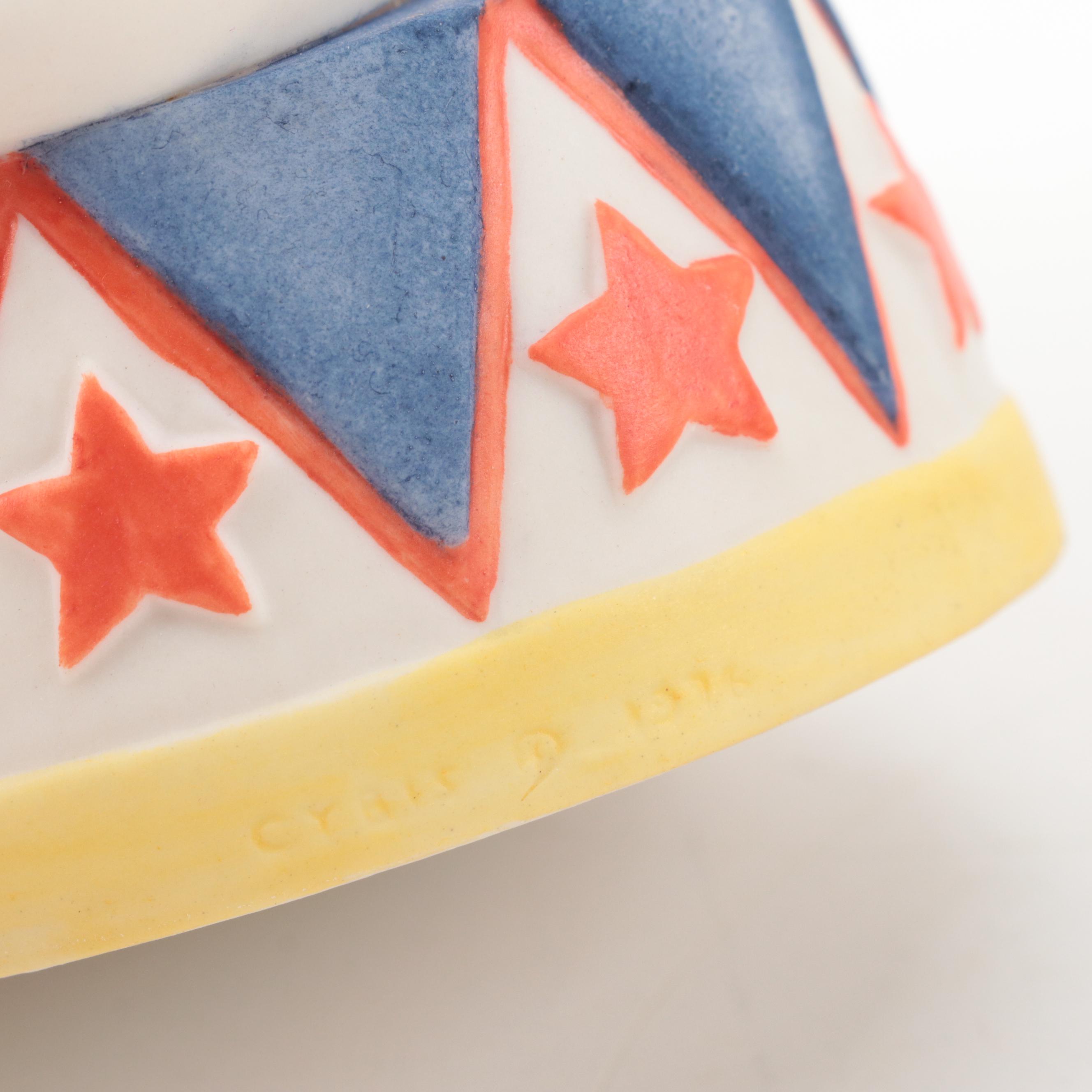 Cybis Porcelain "Barnaby, the Bicentennial Circus Bear" and Other Circus Animals