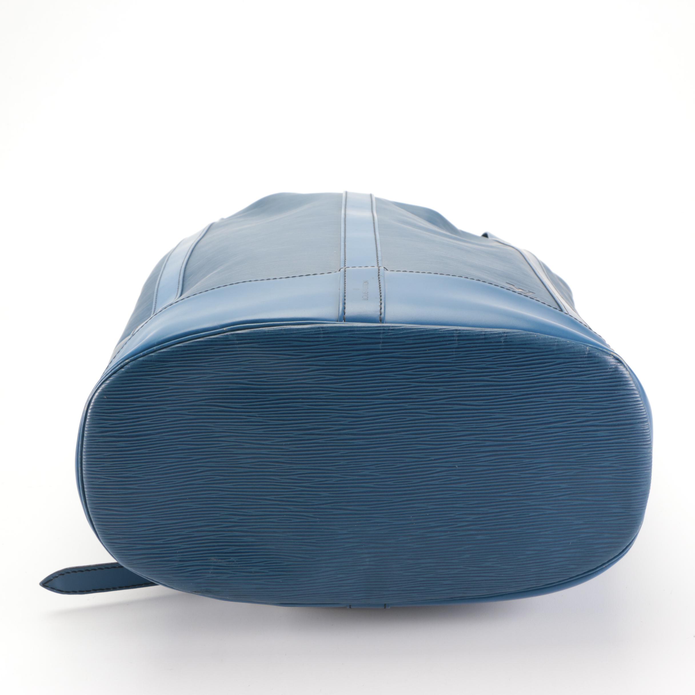 Louis Vuitton Randonnée Backpack in Toledo Blue Epi and Smooth Leather