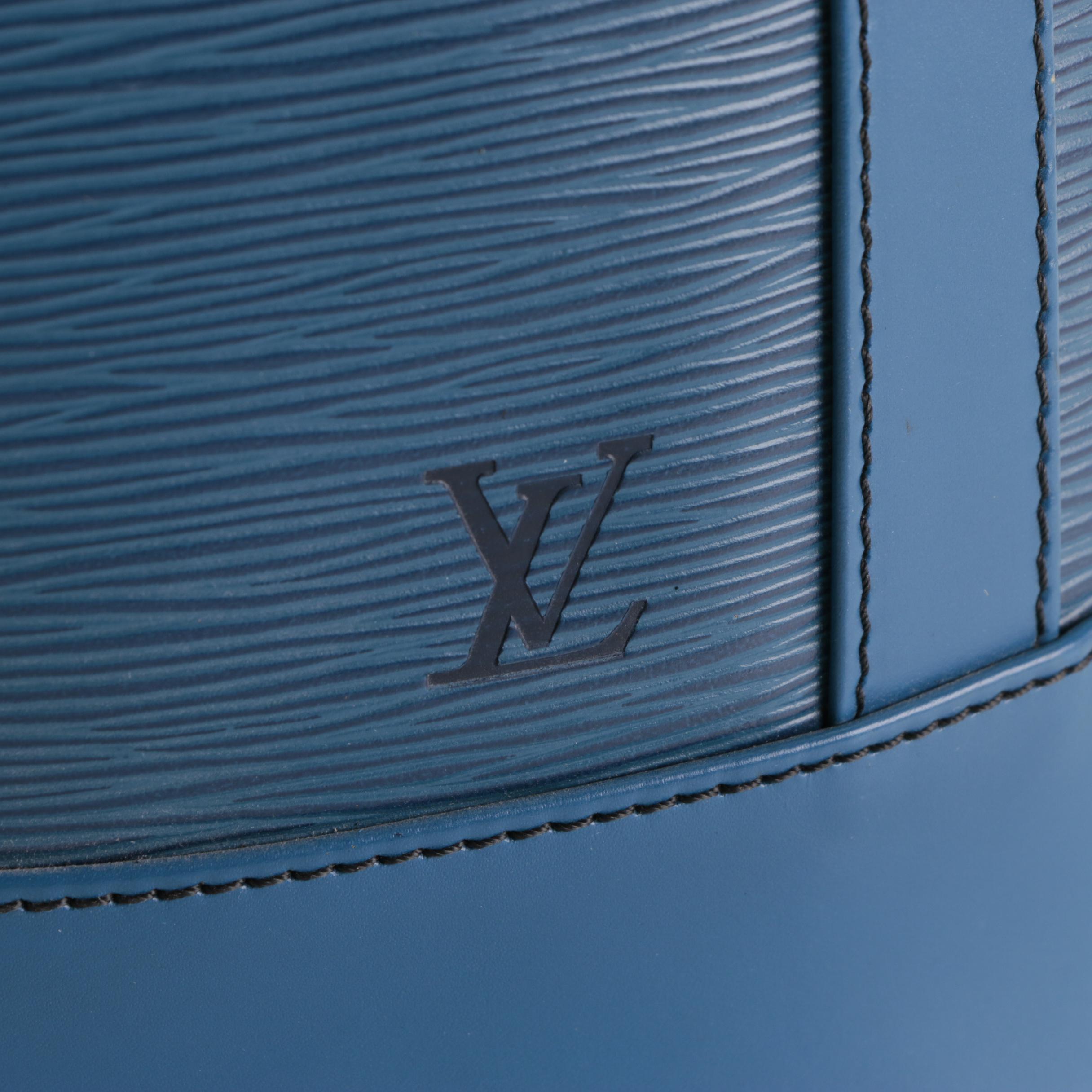 Louis Vuitton Randonnée Backpack in Toledo Blue Epi and Smooth Leather