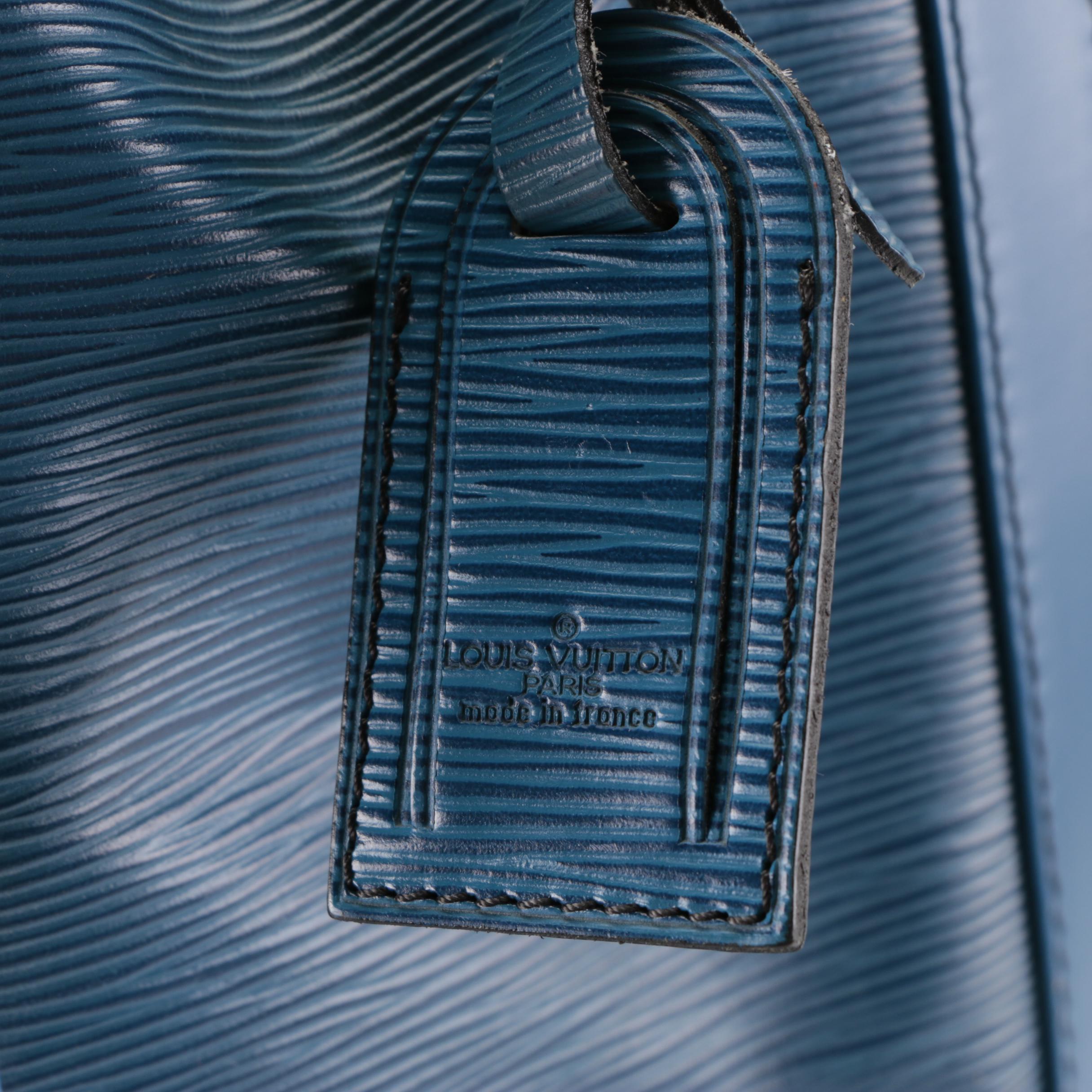 Louis Vuitton Randonnée Backpack in Toledo Blue Epi and Smooth Leather