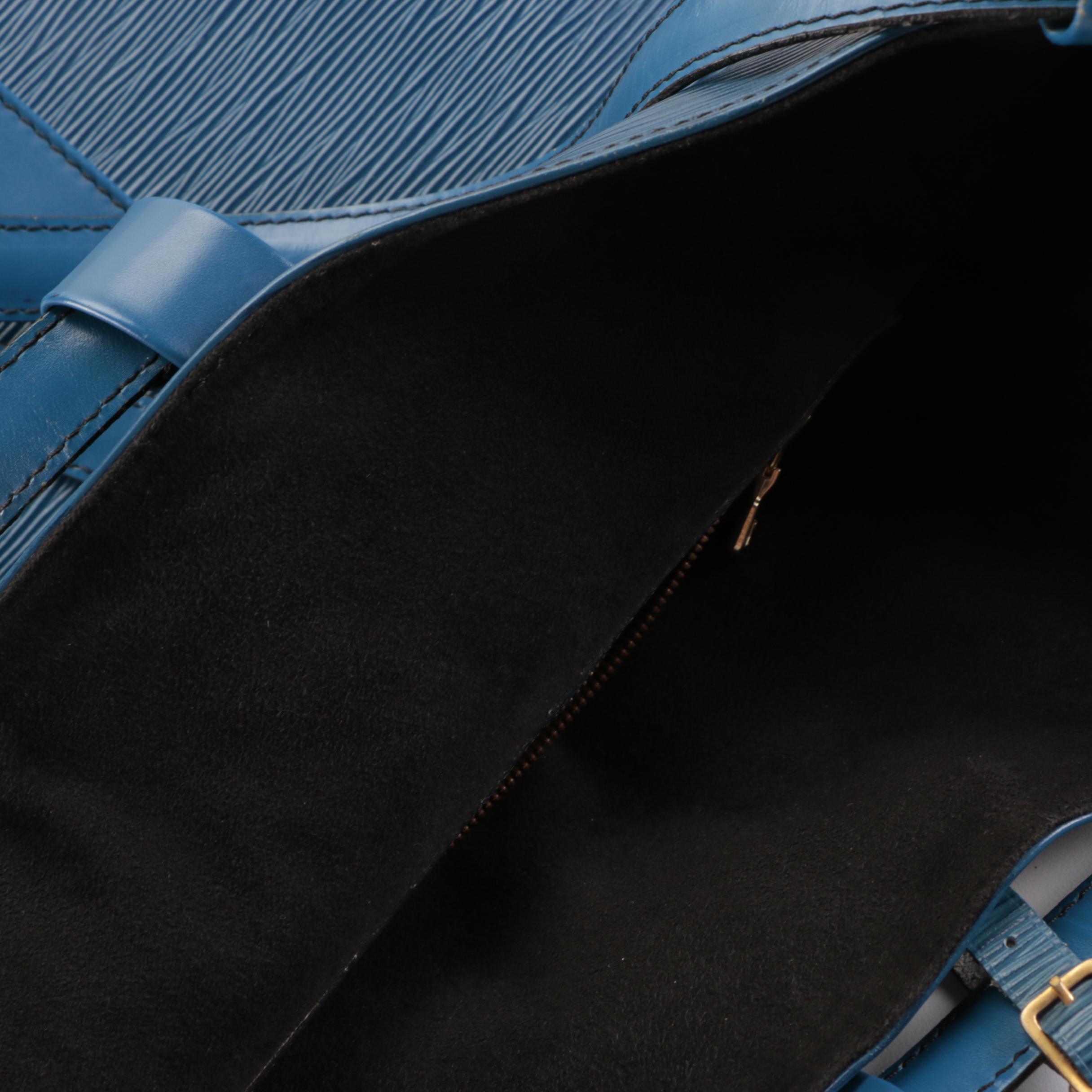 Louis Vuitton Randonnée Backpack in Toledo Blue Epi and Smooth Leather