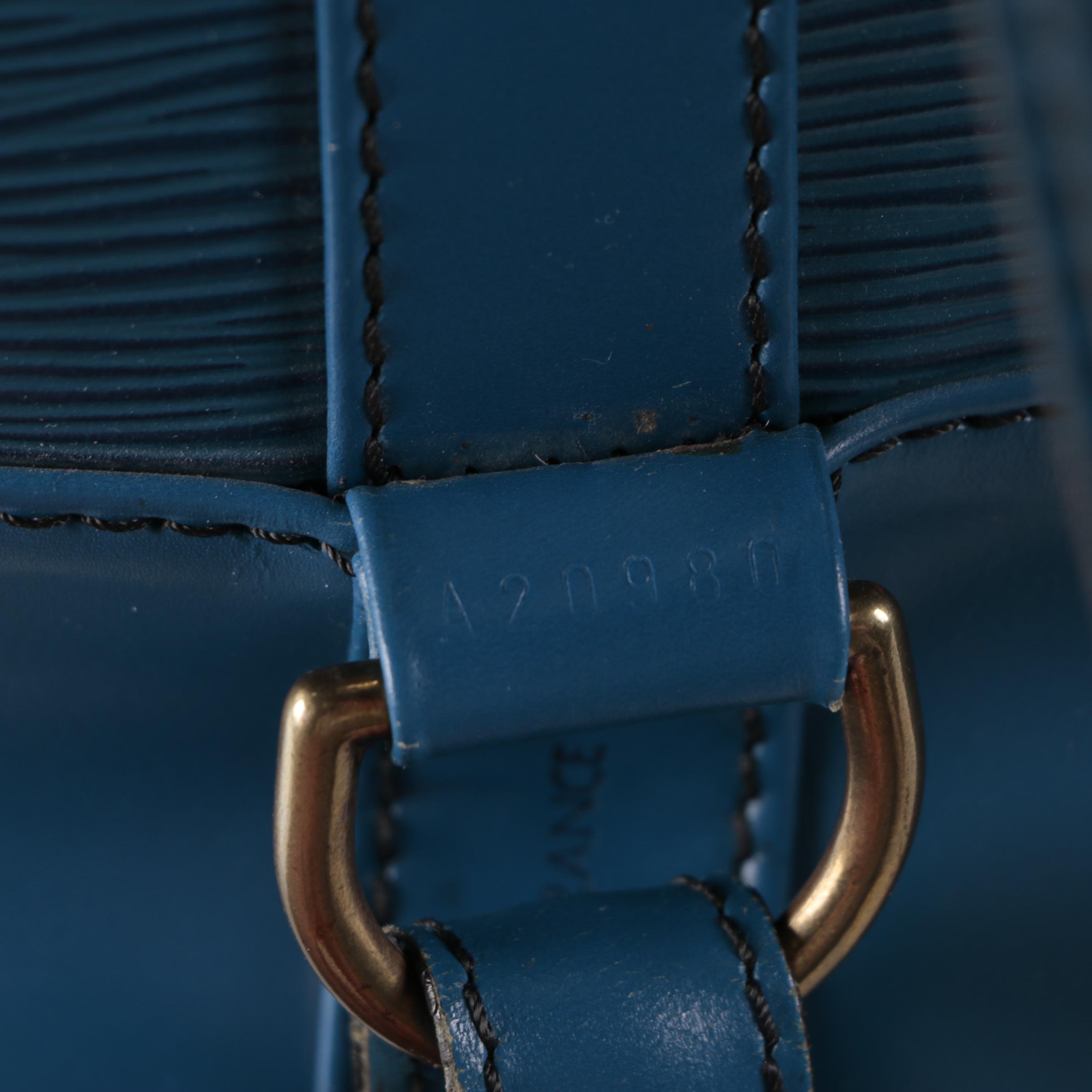 Louis Vuitton Randonnée Backpack in Toledo Blue Epi and Smooth Leather