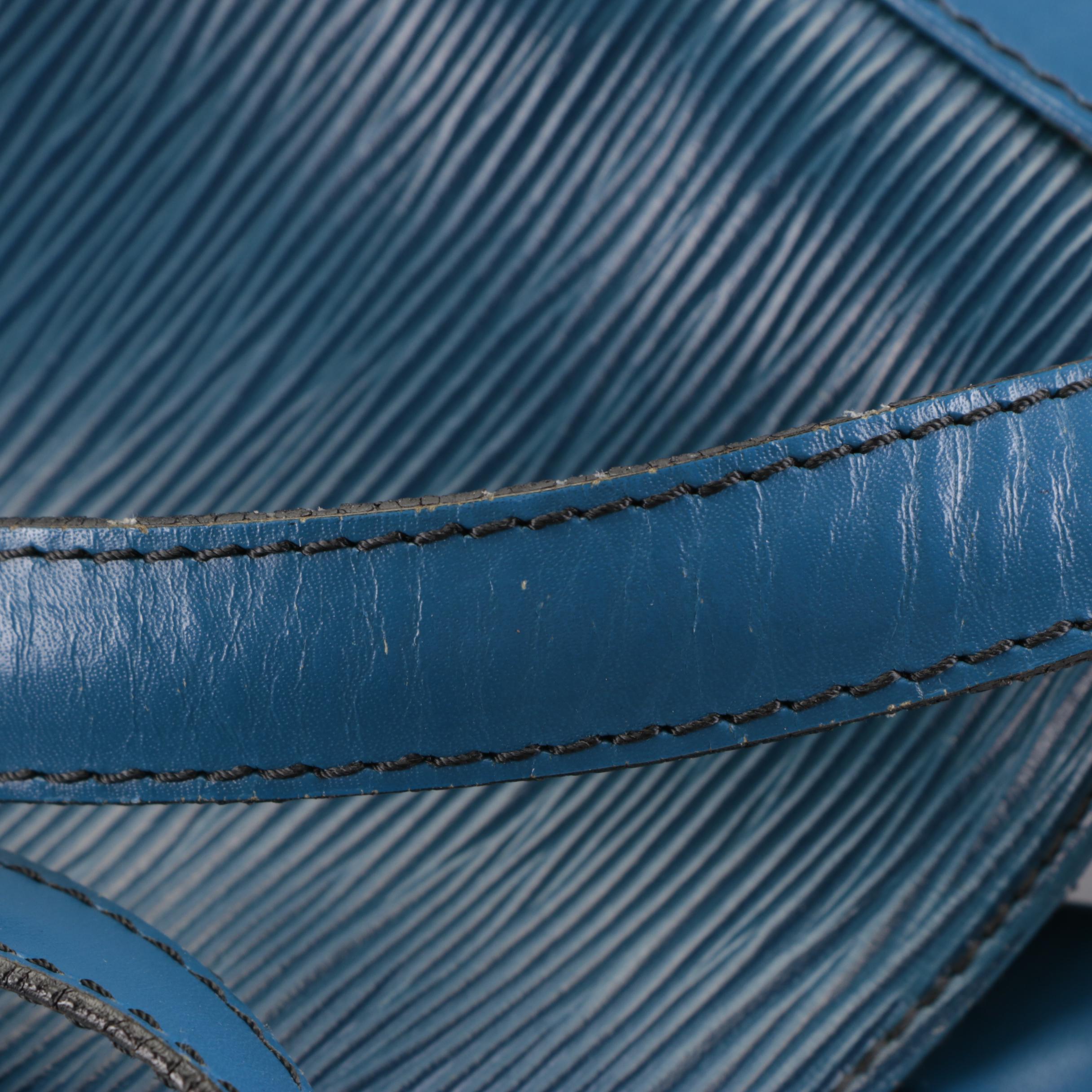 Louis Vuitton Randonnée Backpack in Toledo Blue Epi and Smooth Leather