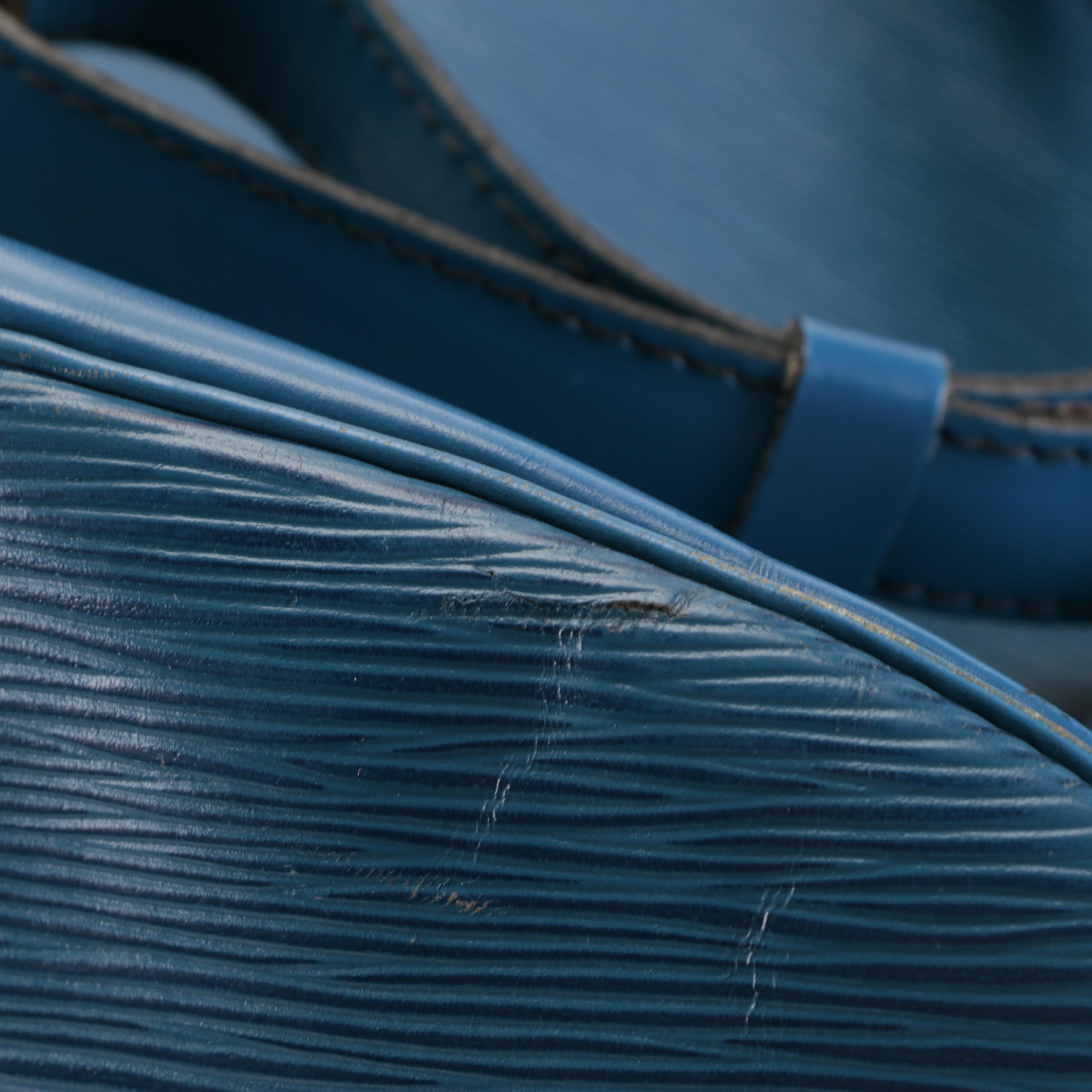 Louis Vuitton Randonnée Backpack in Toledo Blue Epi and Smooth Leather