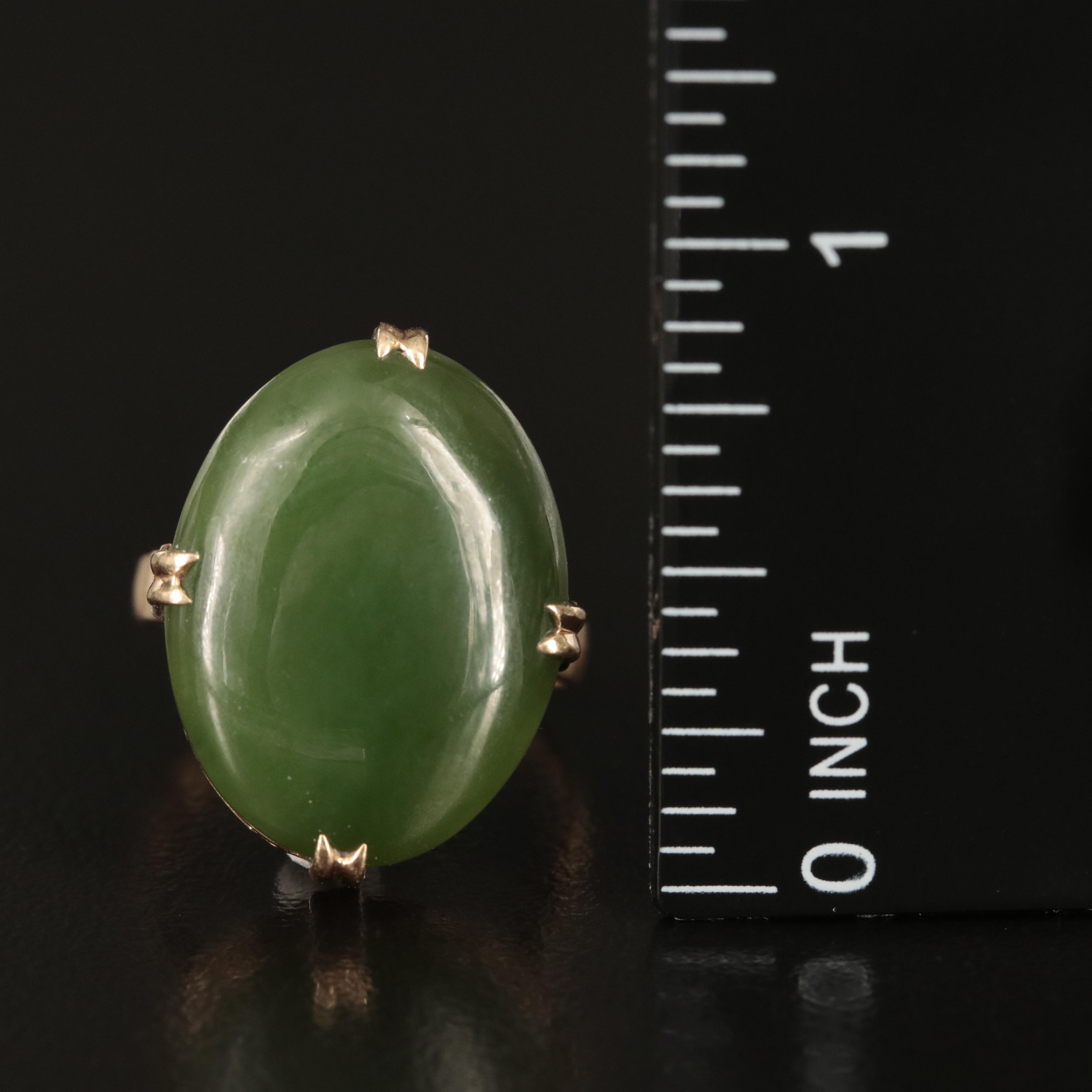 14K Nephrite Ring
