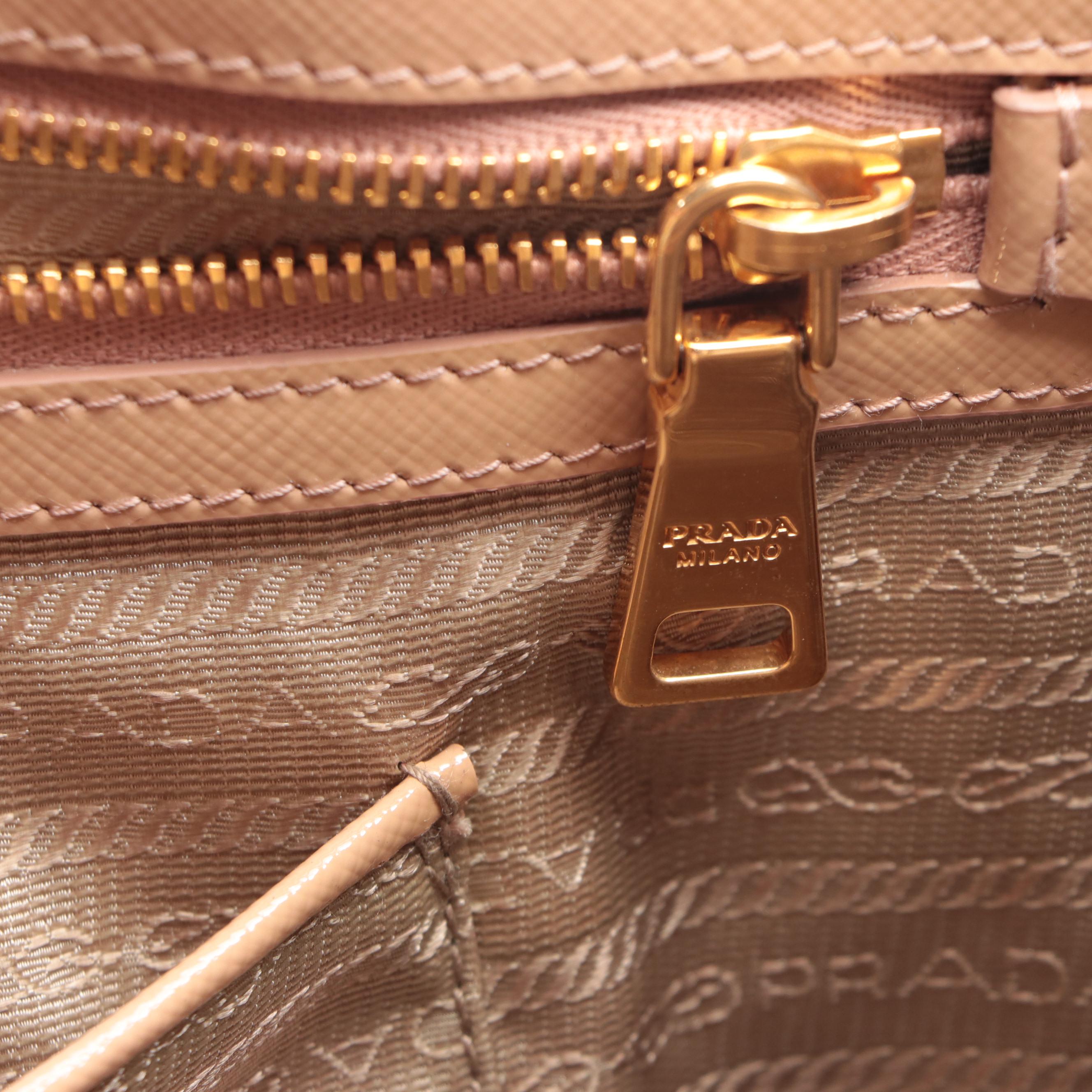 Prada Shopper Tote in Patent Saffiano Leather