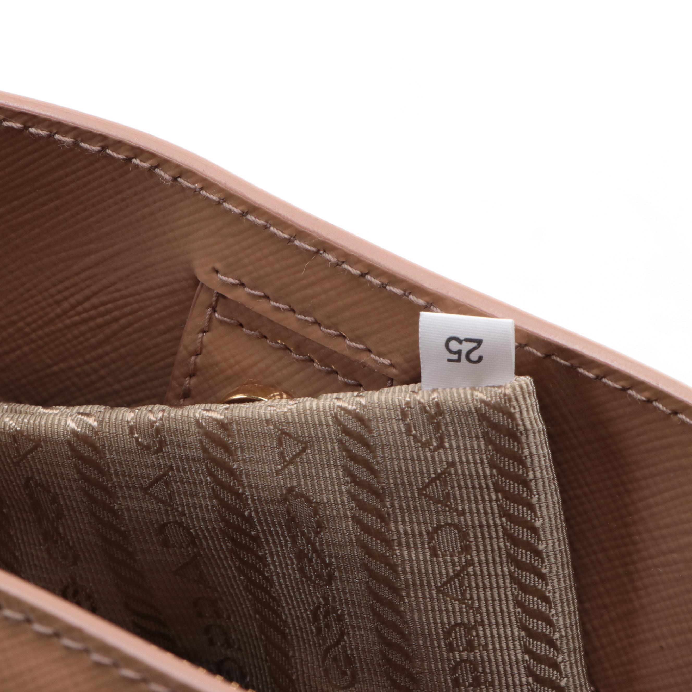 Prada Shopper Tote in Patent Saffiano Leather