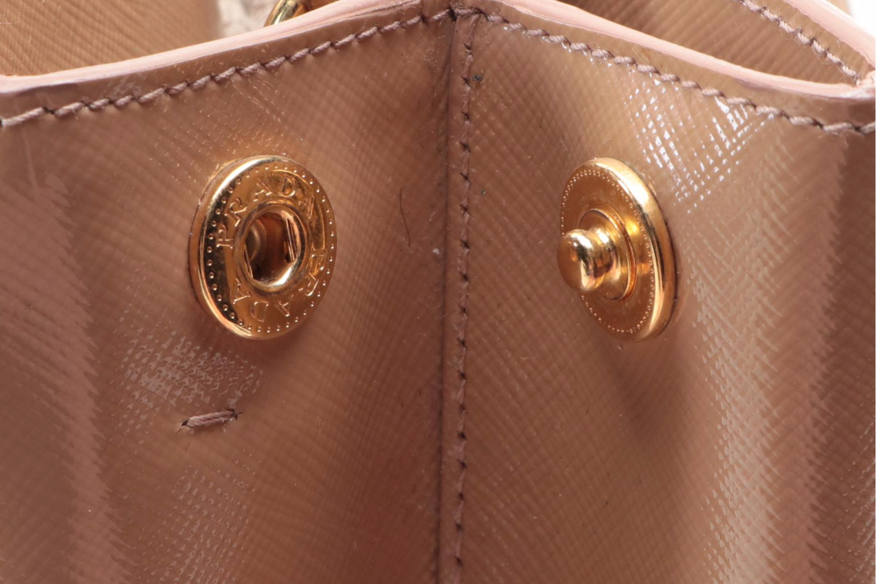 Prada Shopper Tote in Patent Saffiano Leather