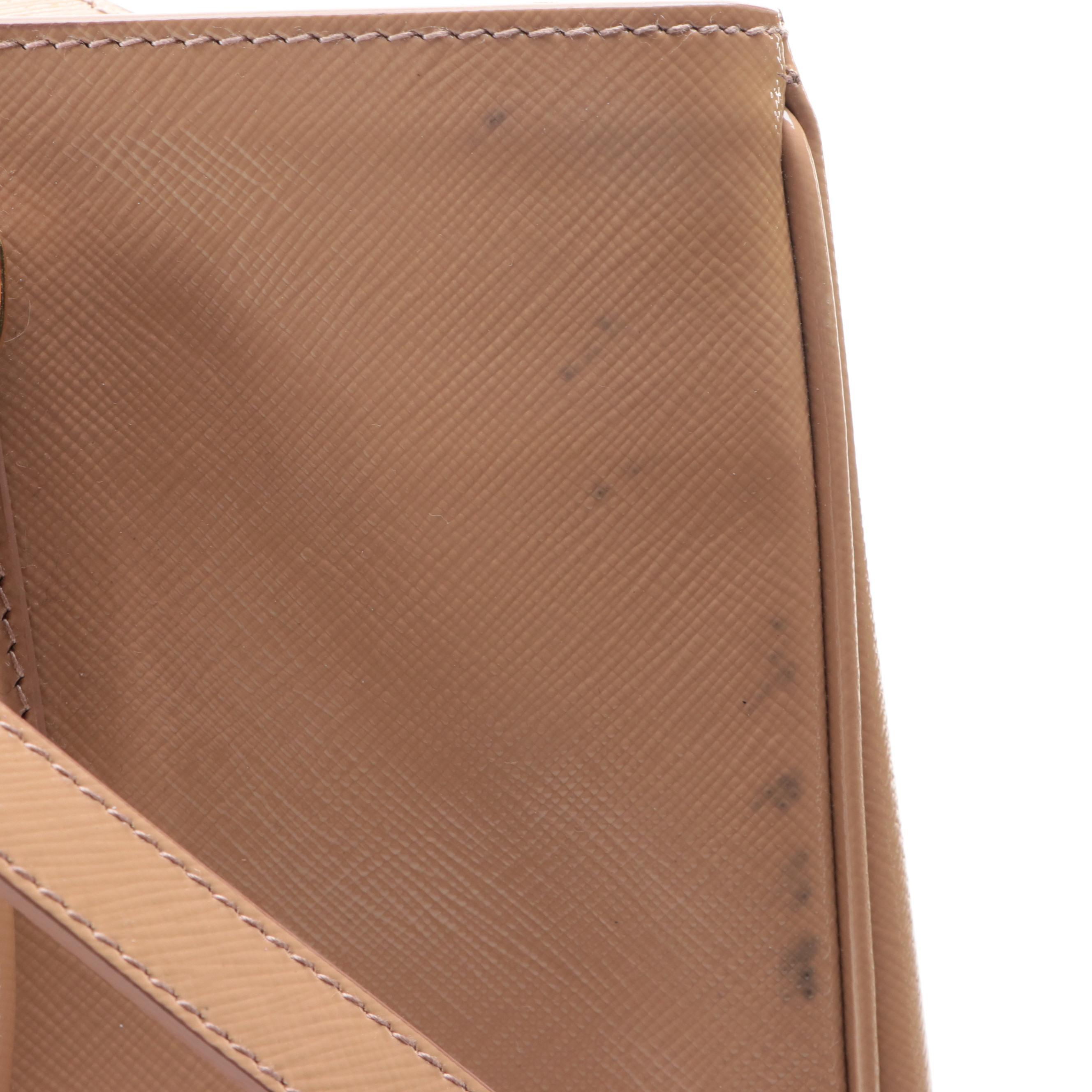 Prada Shopper Tote in Patent Saffiano Leather