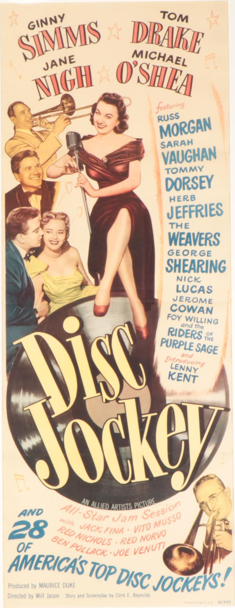 "Disc Jockey" Giclée Movie Poster