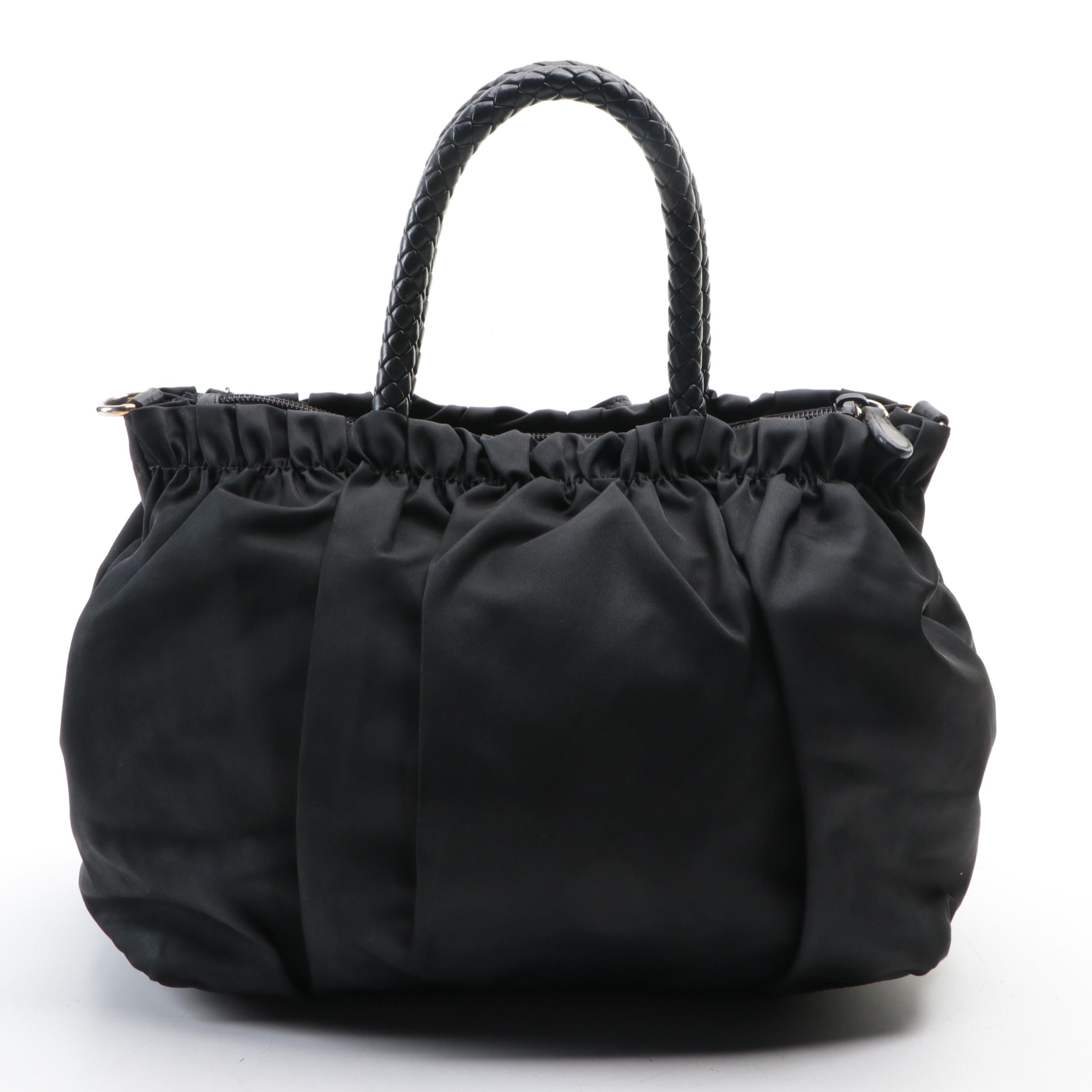 Prada Tessuto Nylon Drawstring Handbag