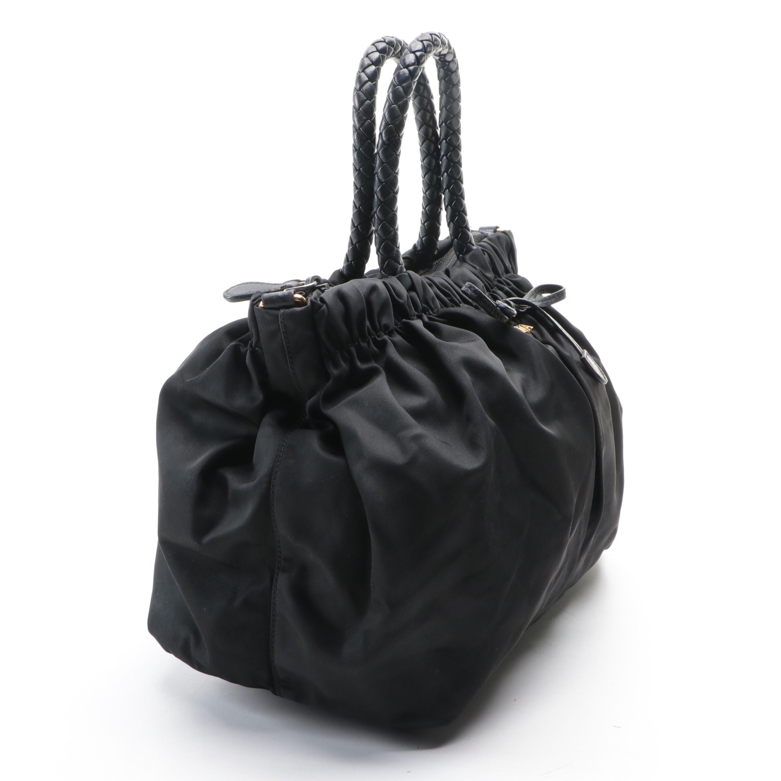 Prada Tessuto Nylon Drawstring Handbag