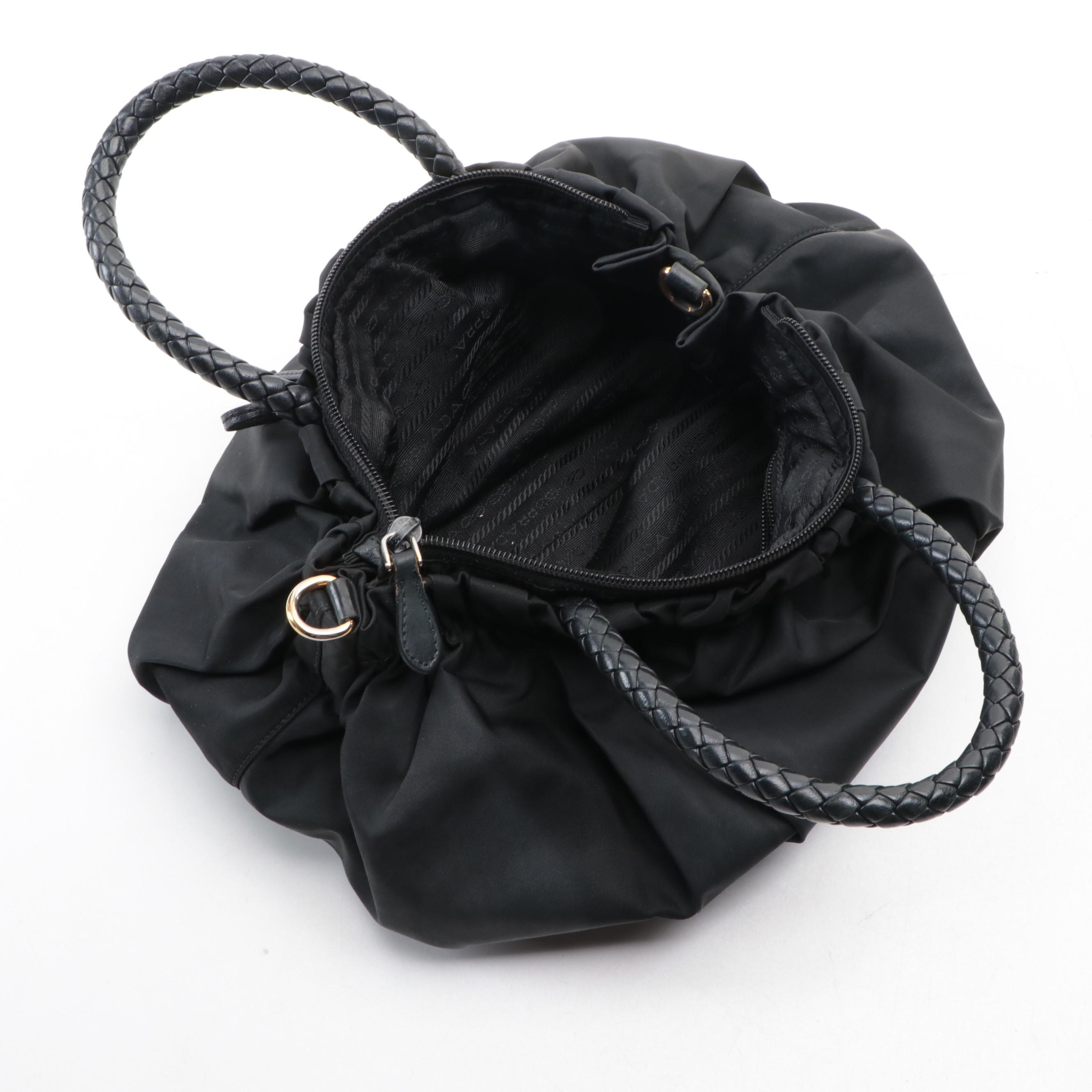 Prada Tessuto Nylon Drawstring Handbag