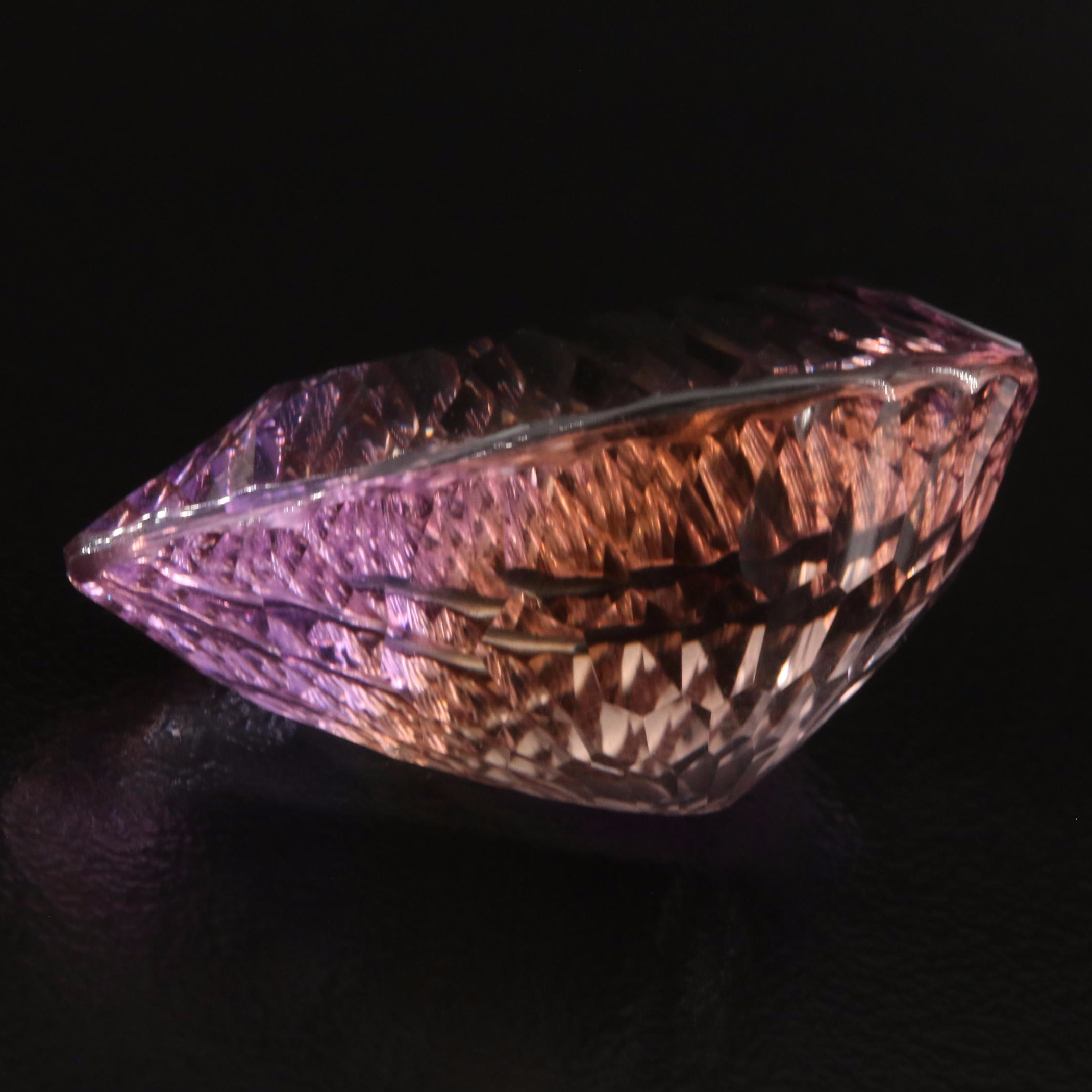 Loose 29.93 CT Pear Fantasy Faceted Ametrine